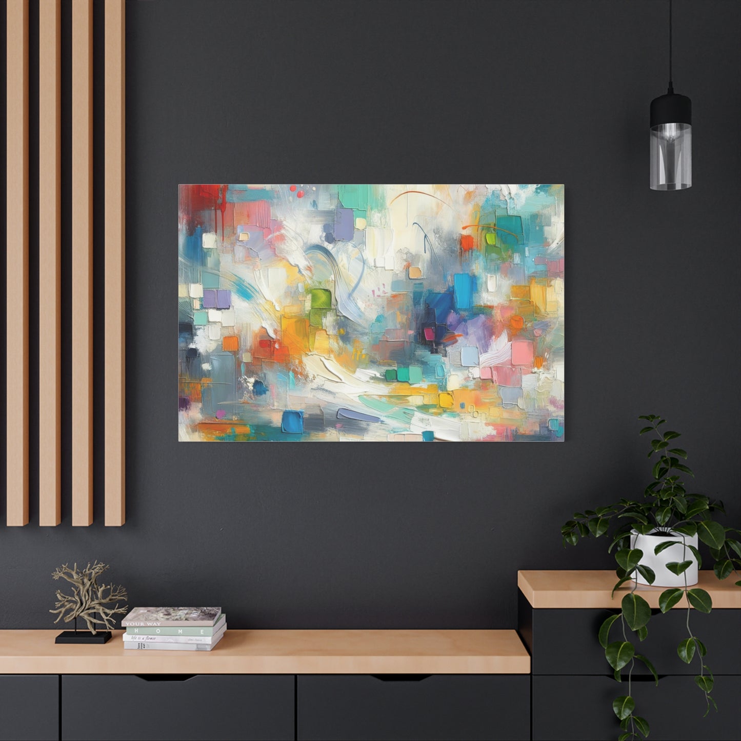 Abstract Color Burst - Matte Canvas, Stretched, 1.25"