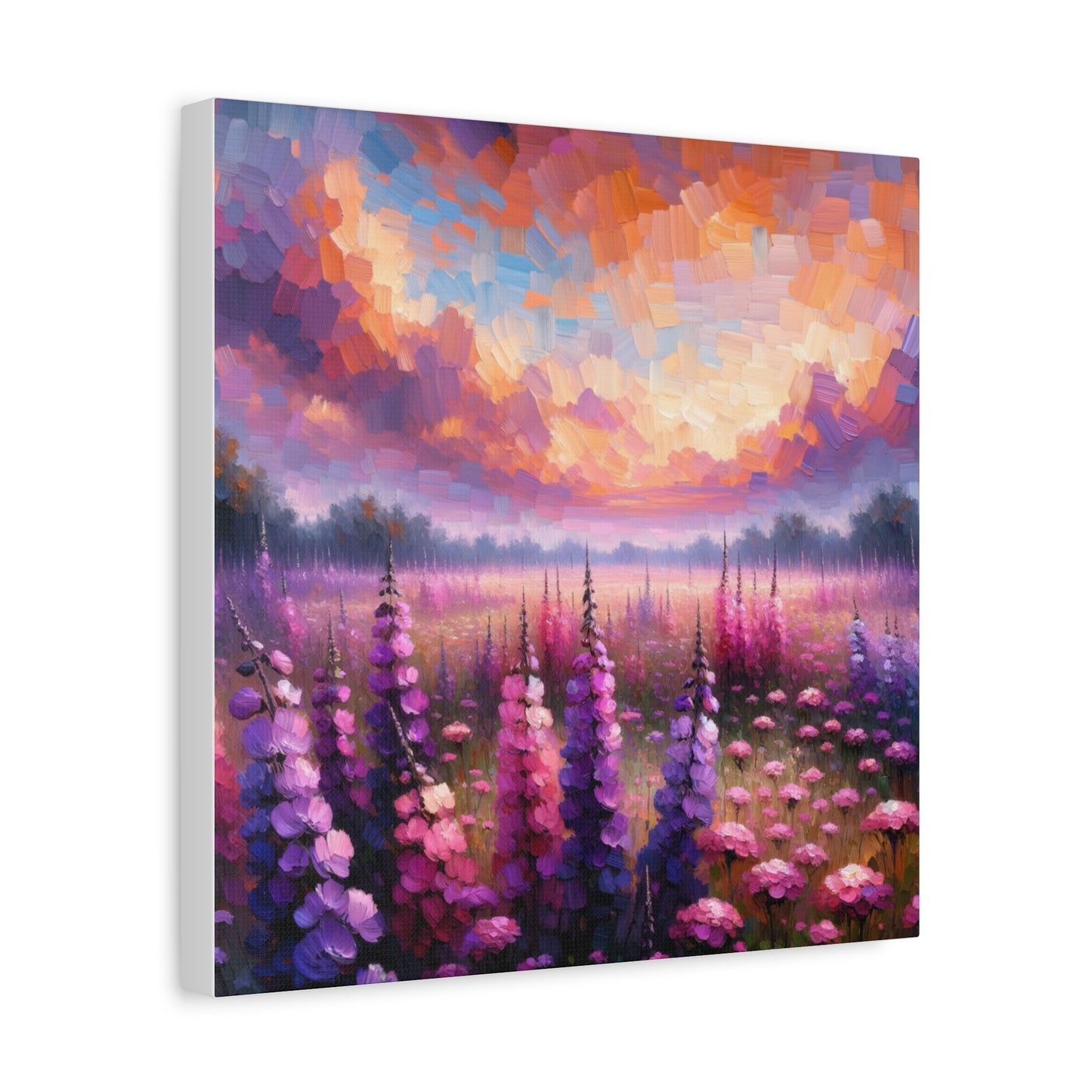 Floral Sunset Matte Canvas, Stretched, 1.25"