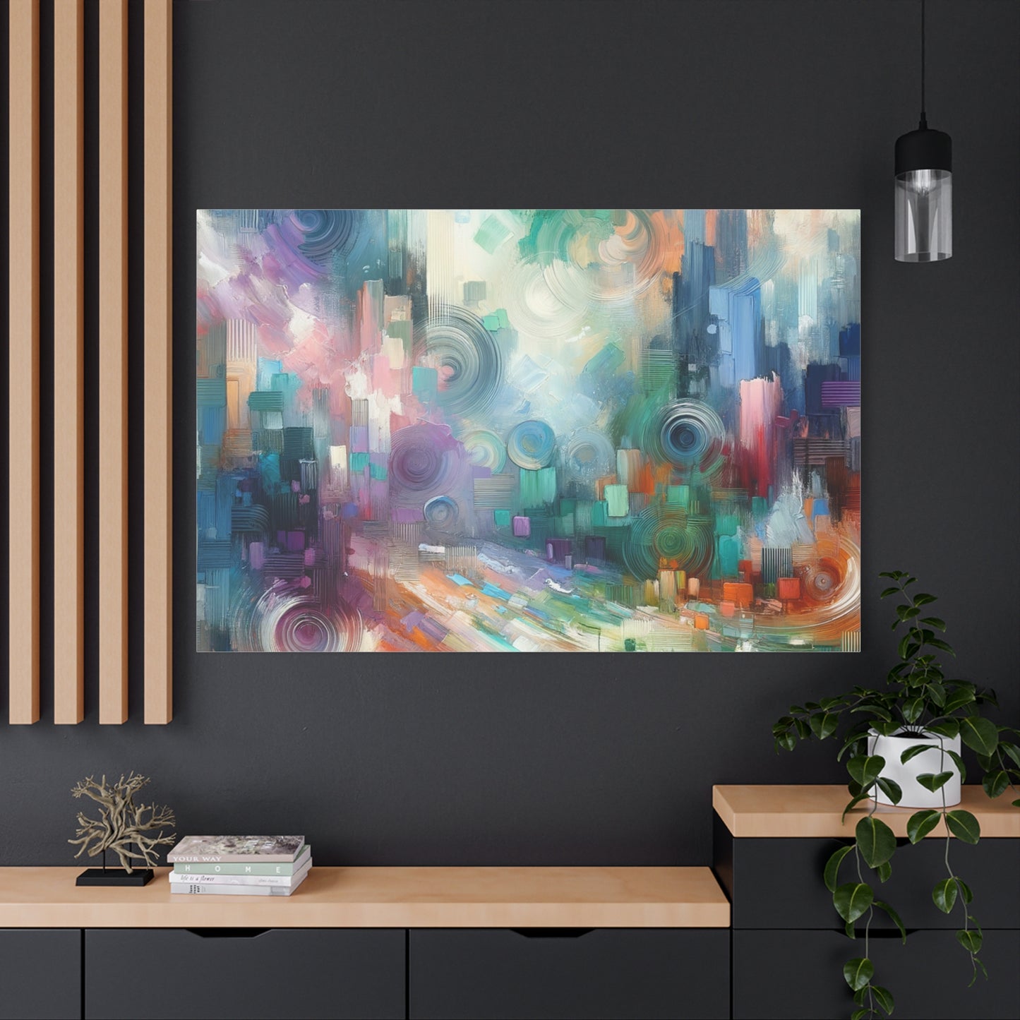 Abstract Color Symphony - Matte Canvas, Stretched, 1.25"