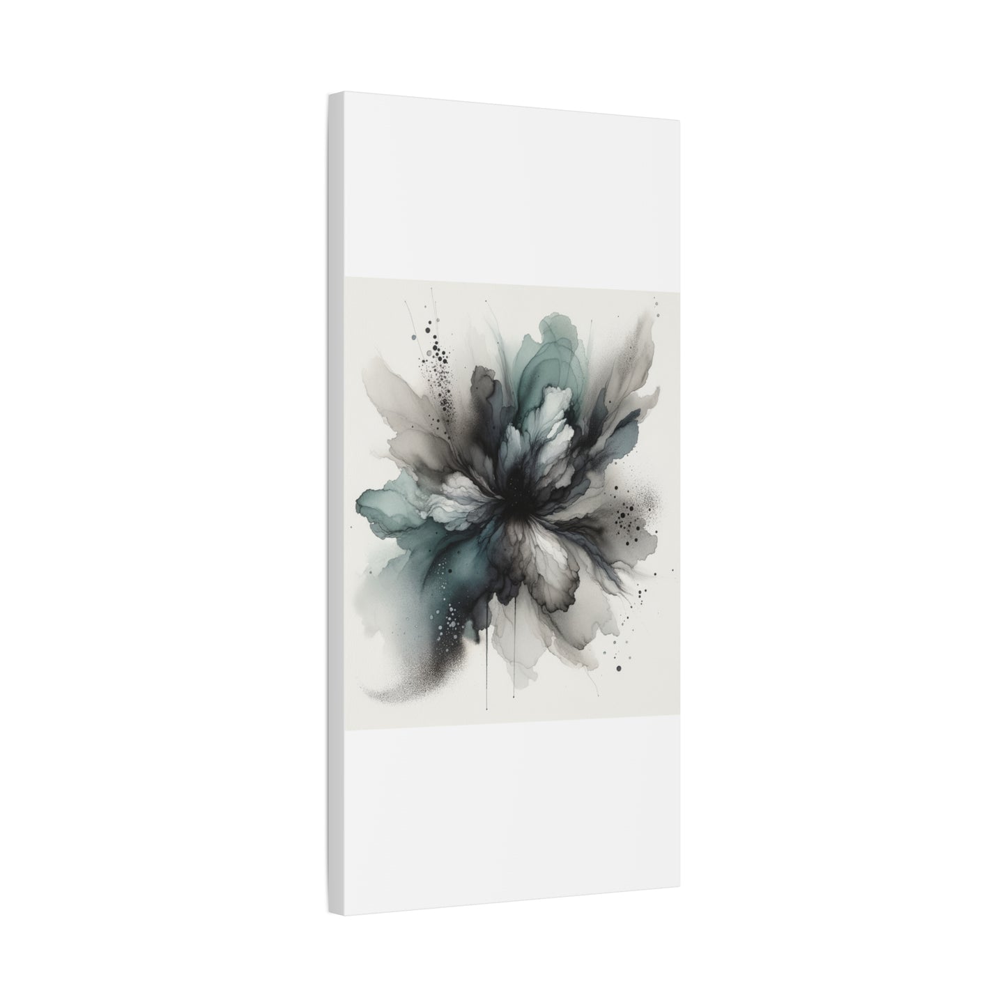 Abstract Ink Bloom - Matte Canvas, Stretched, 1.25"