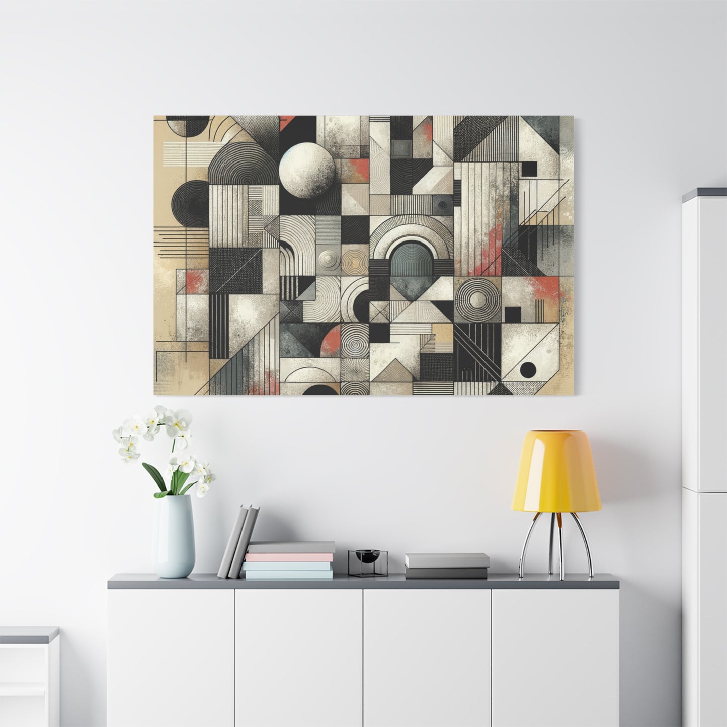 Abstract Geometry Matte Canvas, Stretched, 1.25"