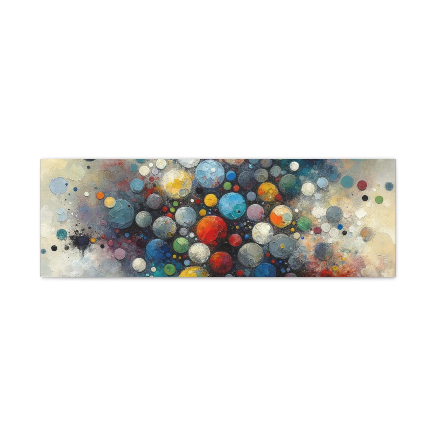 Vibrant Abstract Circles - Matte Canvas, Stretched, 1.25"