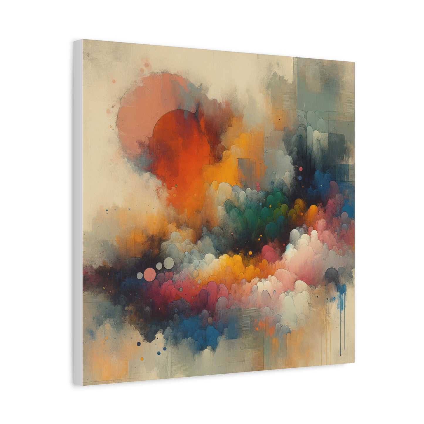 Colorful Abstract Clouds - Matte Canvas, Stretched, 1.25"