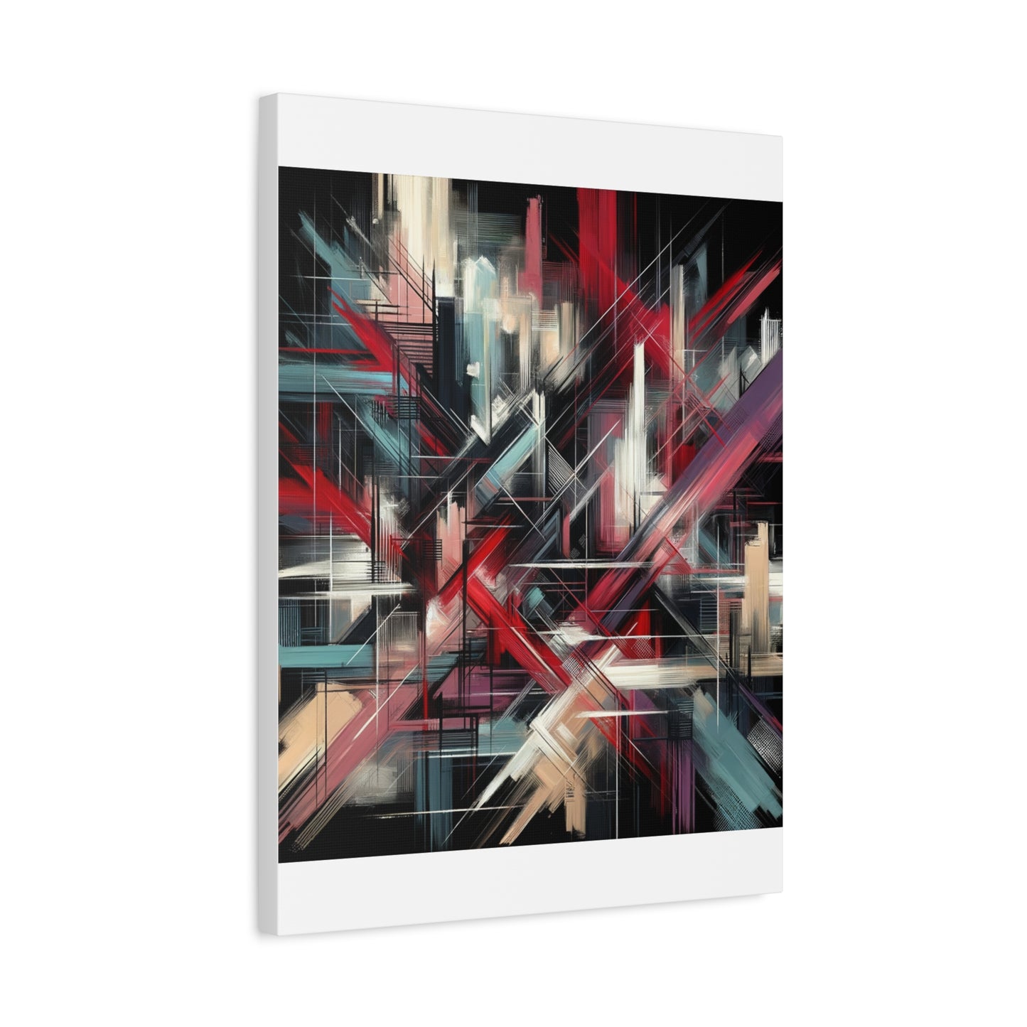 Abstract Geometric Matte Canvas, Stretched, 1.25"