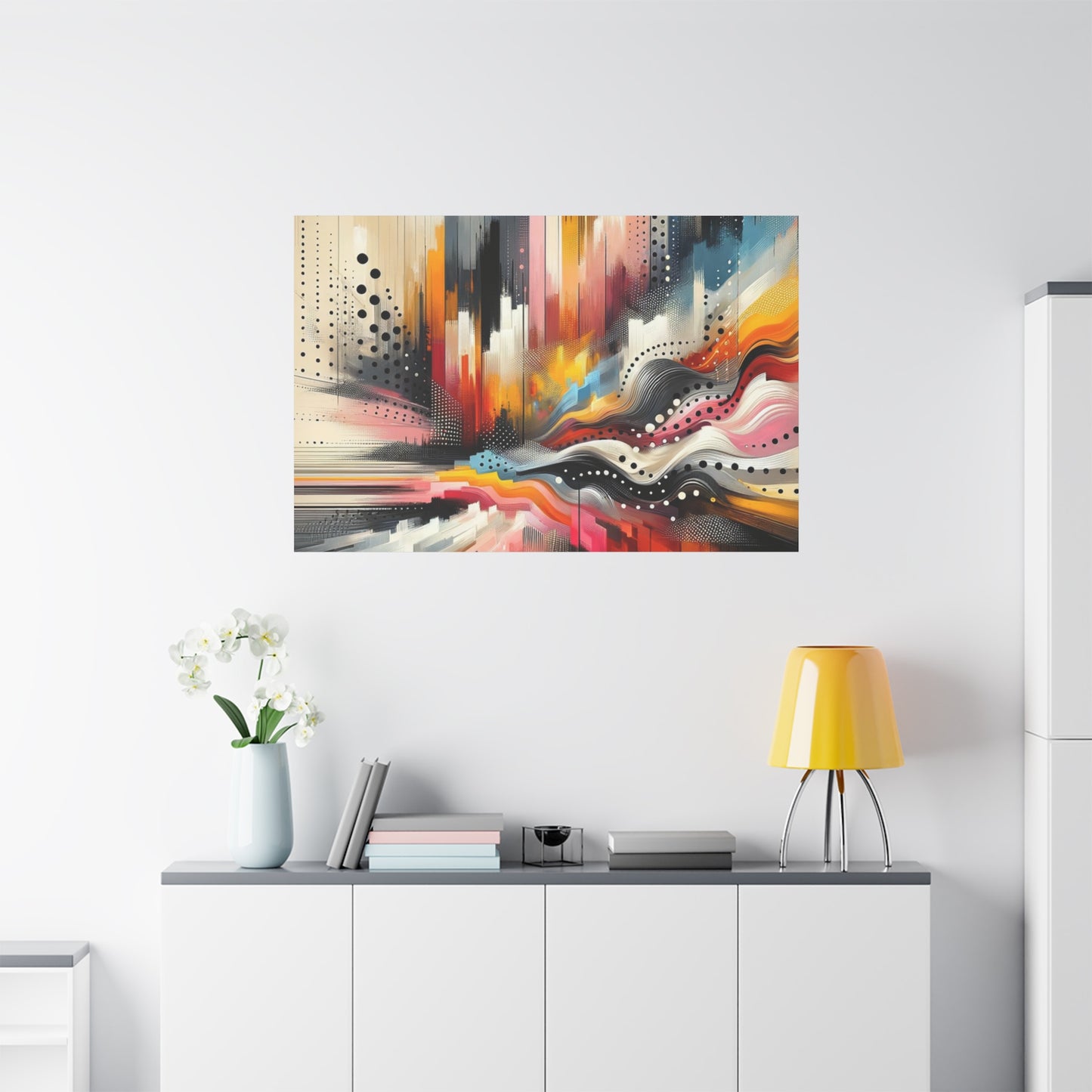 Abstract Color Symphony - Matte Canvas, Stretched, 1.25"