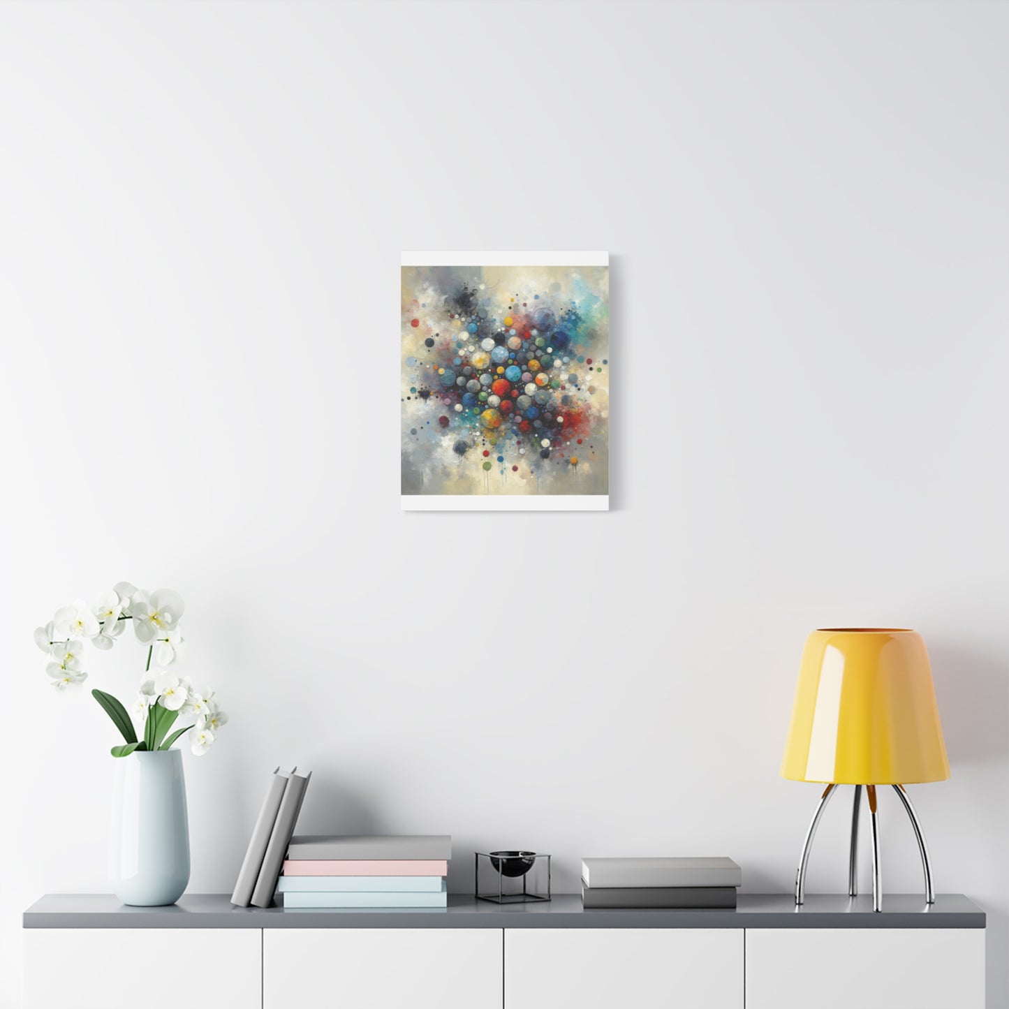 Vibrant Abstract Circles - Matte Canvas, Stretched, 1.25"