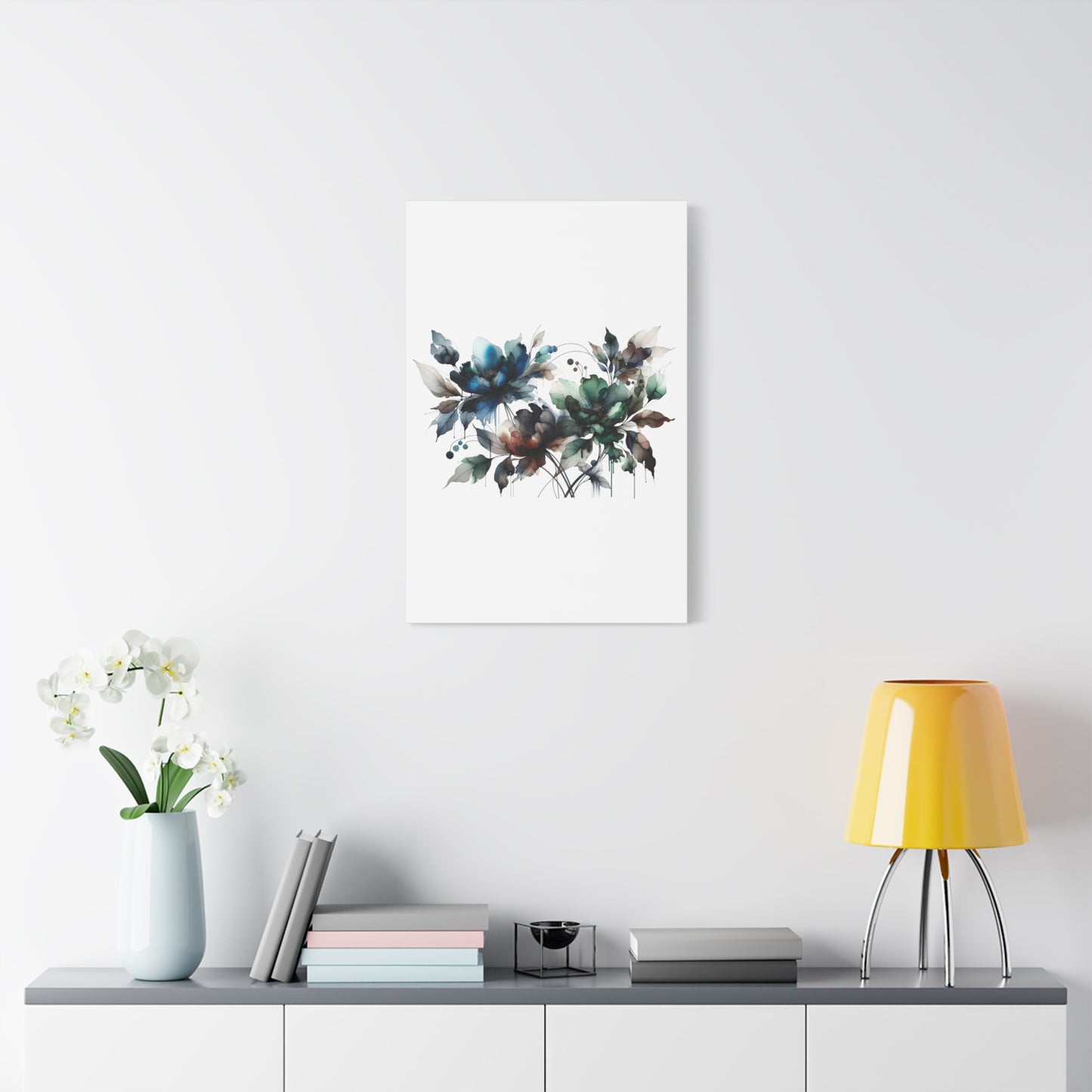 Abstract Floral Artwork - Matte Canvas, Stretched, 1.25"