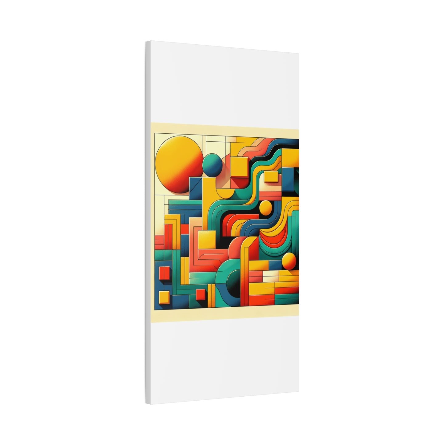 Abstract Geometric Design - Matte Canvas, Stretched, 1.25"