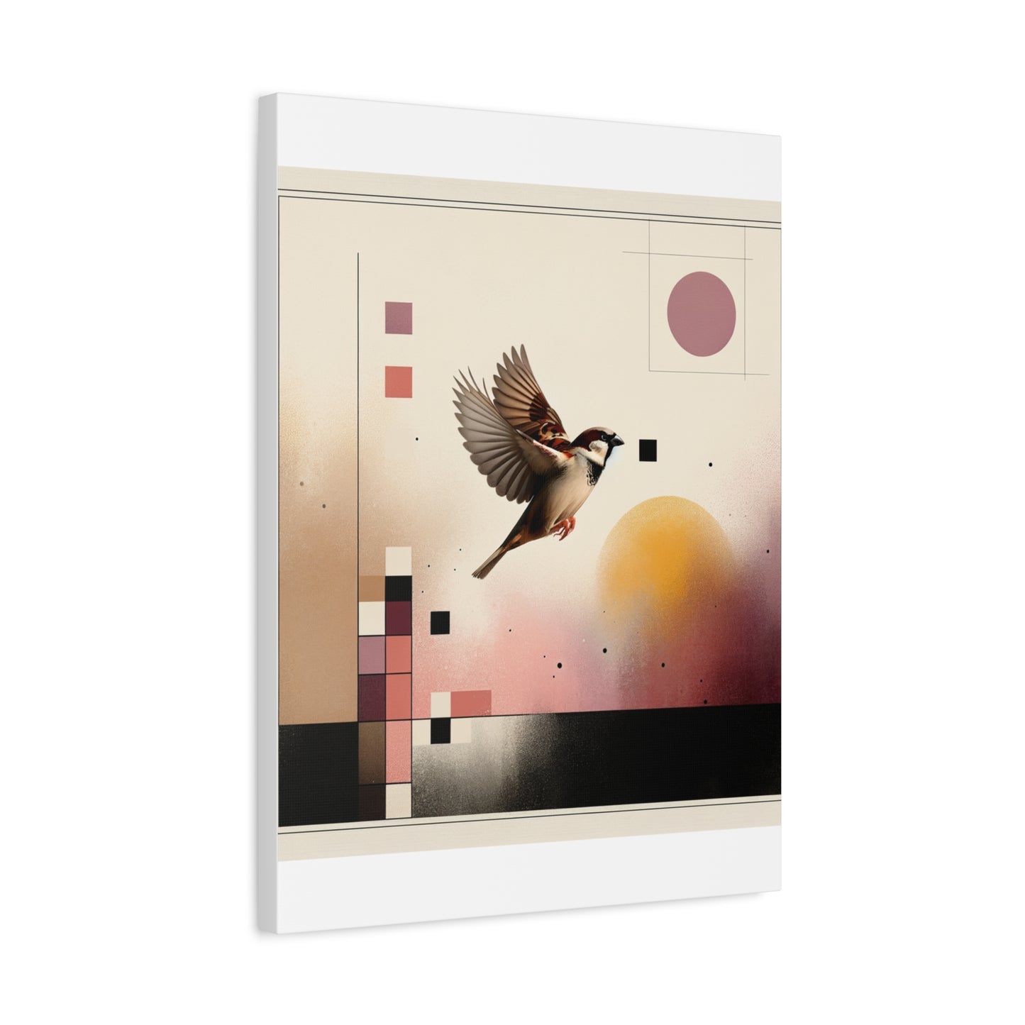 Sparrow Flight - Matte Canvas, Stretched, 1.25"