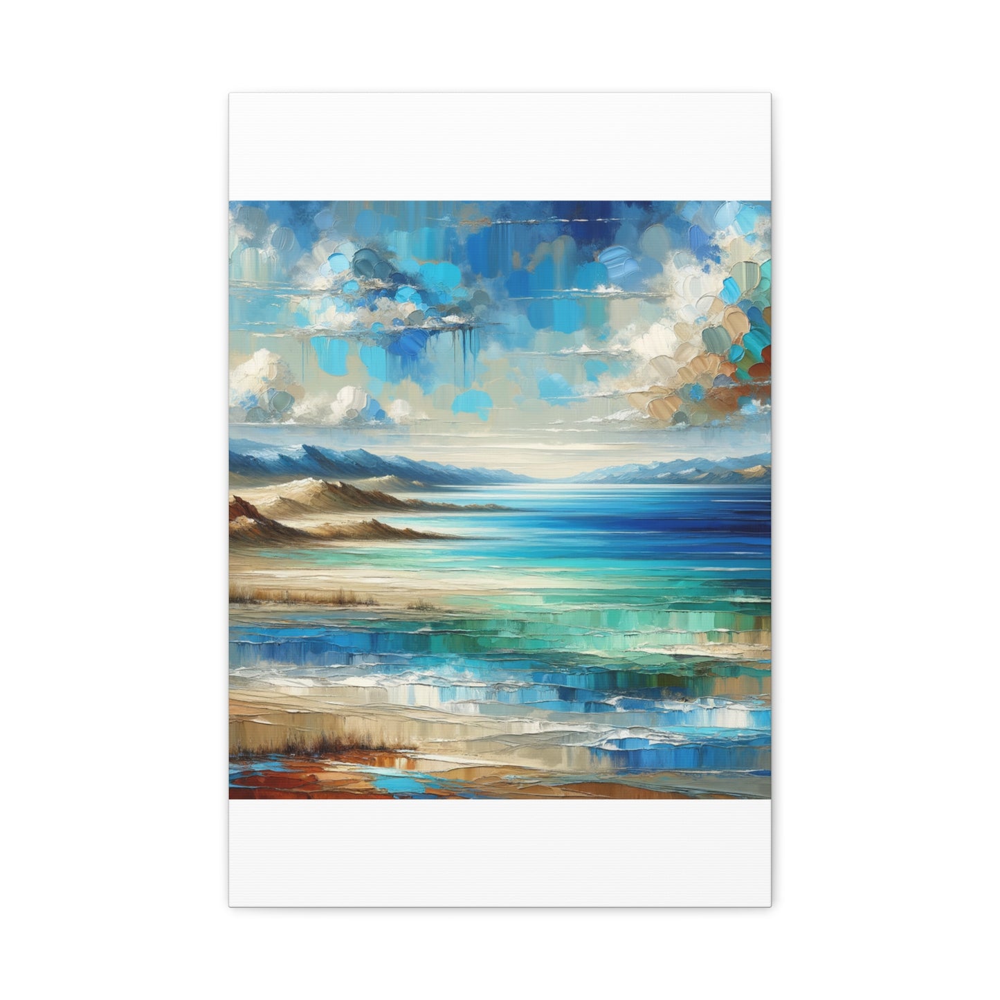 Matte Canvas, Stretched, 1.25" - Abstract Seaside Enchantment