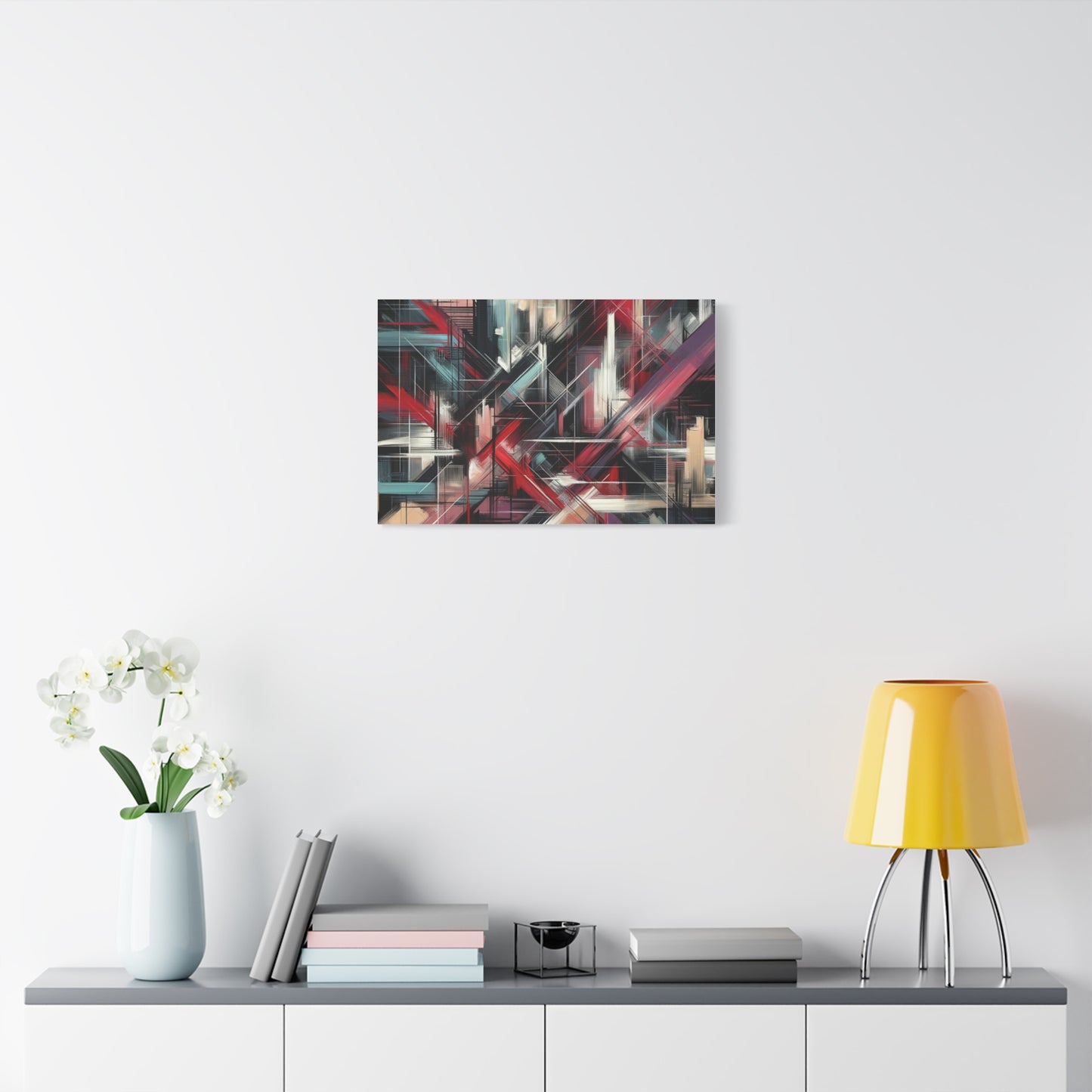 Abstract Geometric Matte Canvas, Stretched, 1.25"