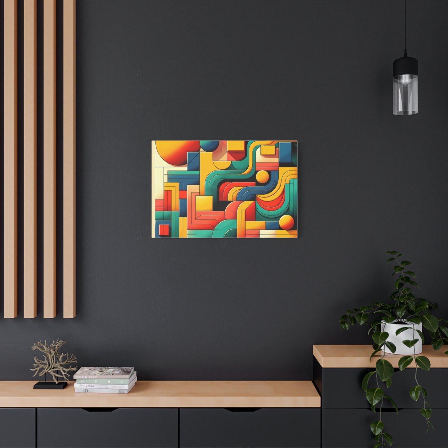 Abstract Geometric Design - Matte Canvas, Stretched, 1.25"