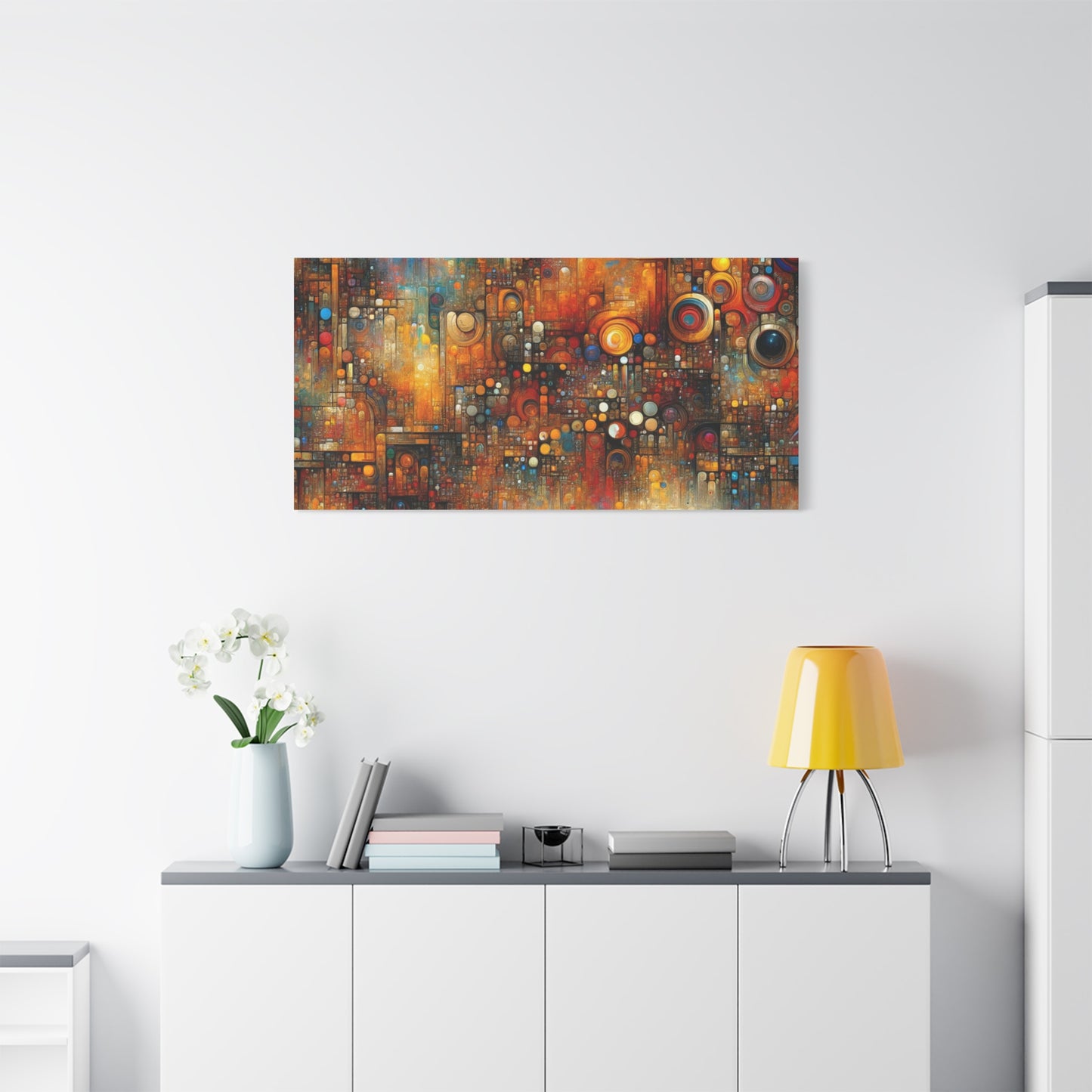 Abstract Geometric Harmony - Matte Canvas, Stretched, 1.25"