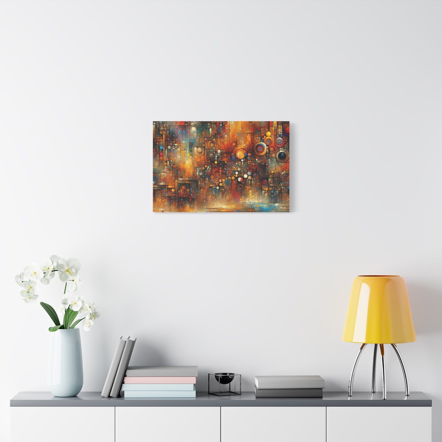 Abstract Geometric Harmony - Matte Canvas, Stretched, 1.25"