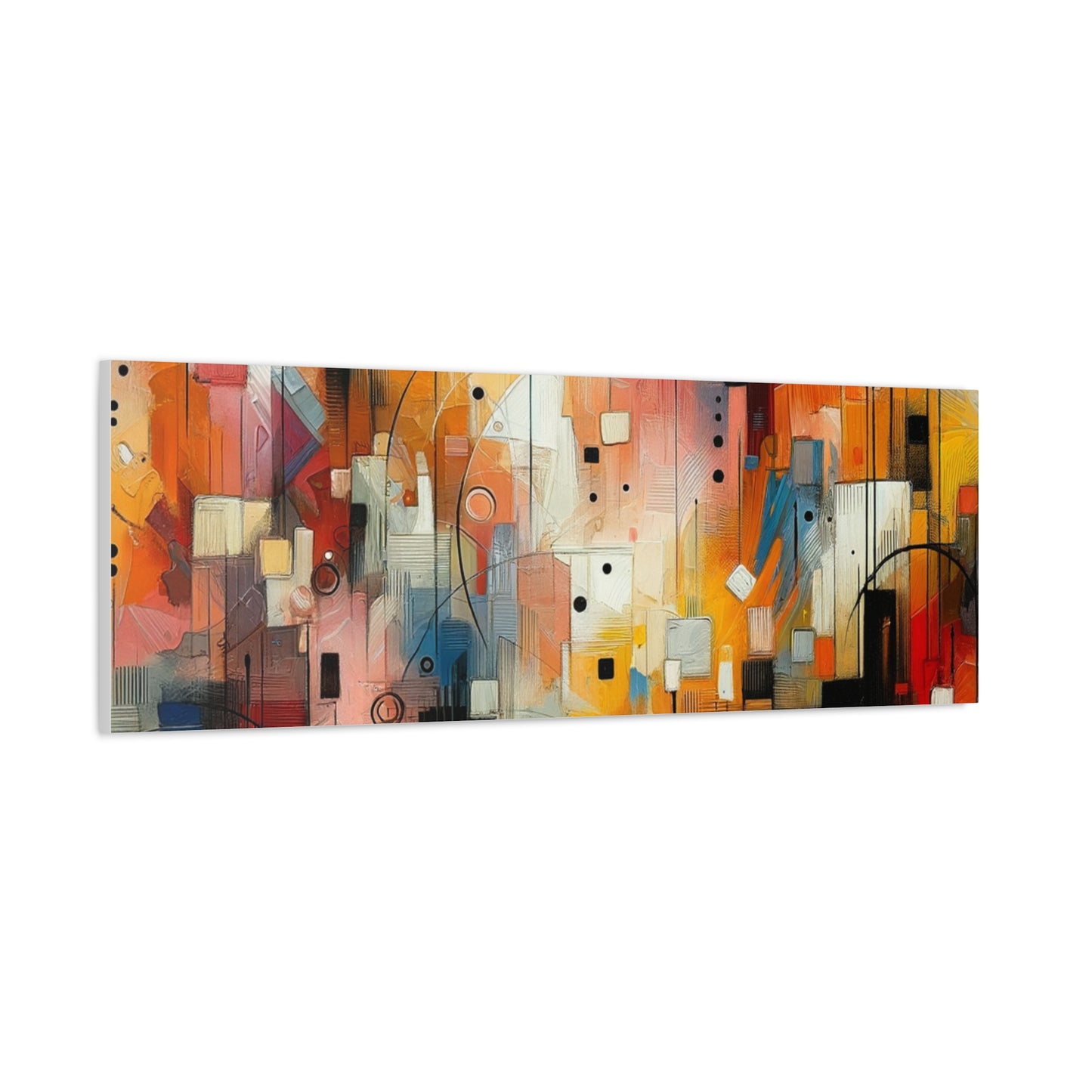 Abstract Geo Art - Matte Canvas, Stretched, 1.25"