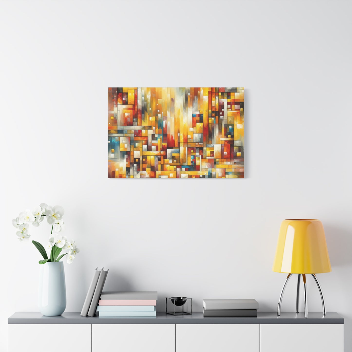 Abstract Geometric Burst - Matte Canvas, Stretched, 1.25"