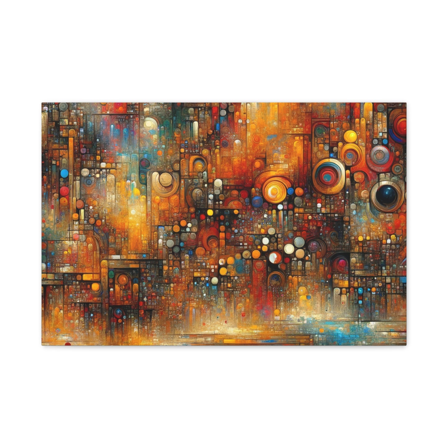 Abstract Geometric Harmony - Matte Canvas, Stretched, 1.25"