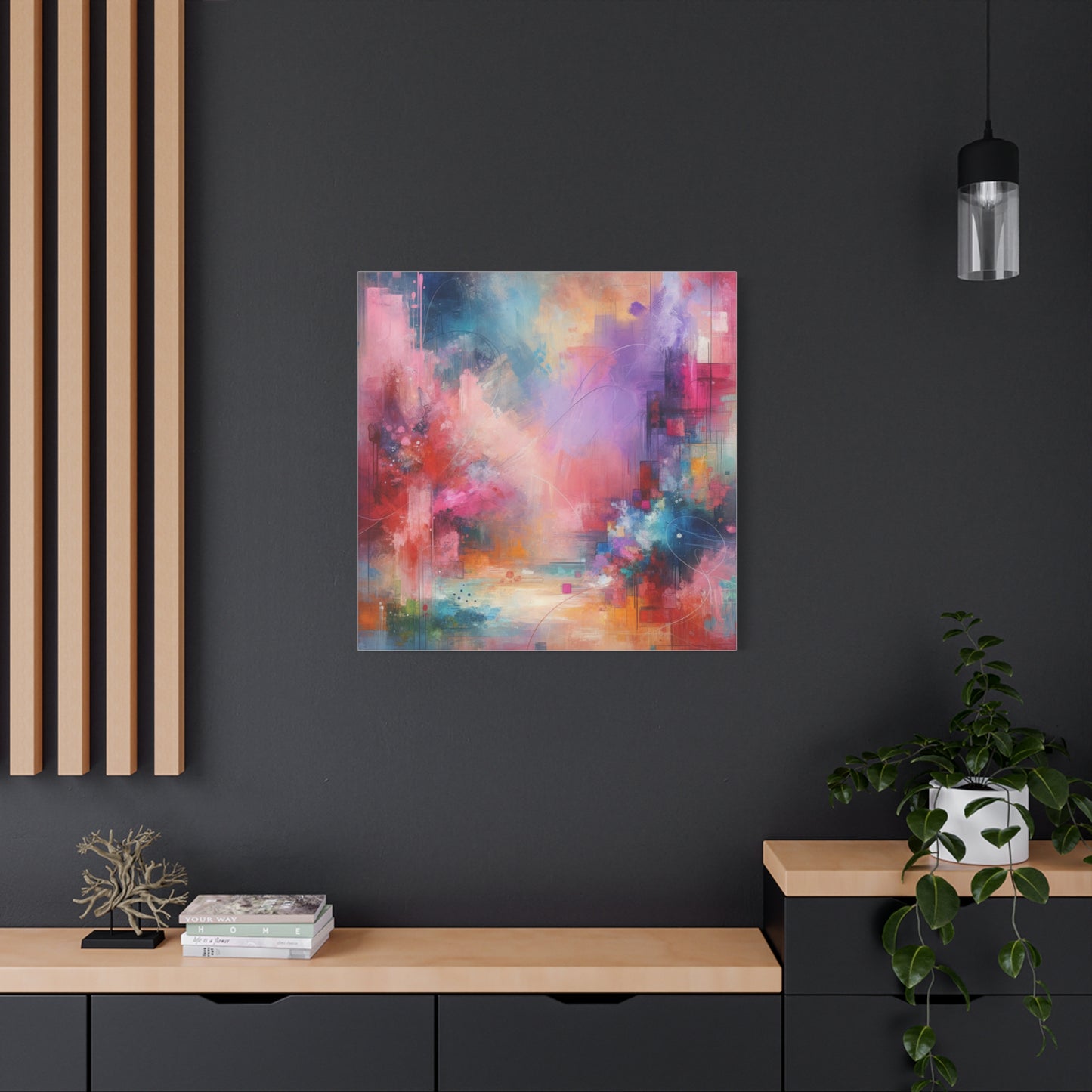 Abstract Color Symphony - Matte Canvas, Stretched, 1.25"