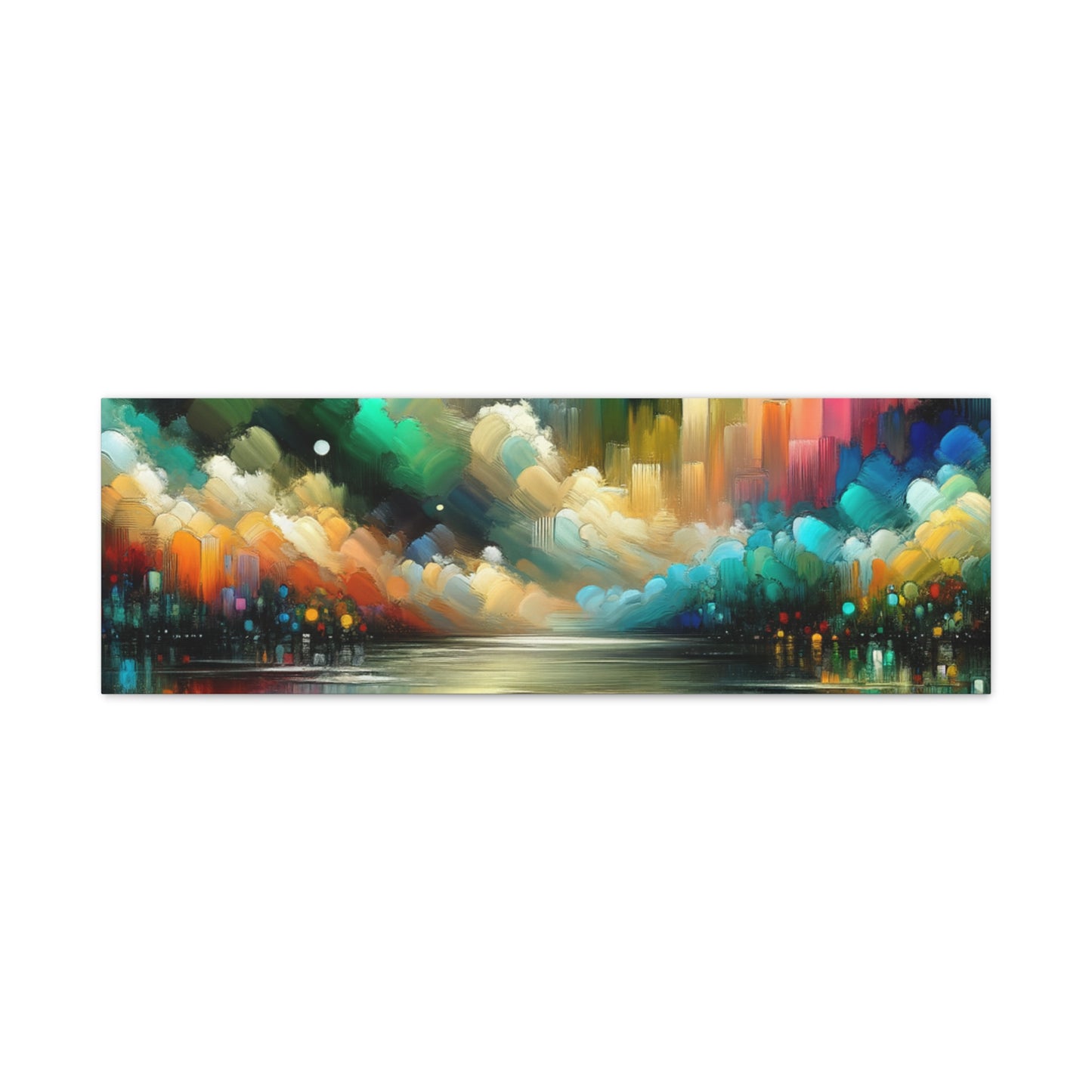 Colorful Abstract Skyline - Matte Canvas, Stretched, 1.25"