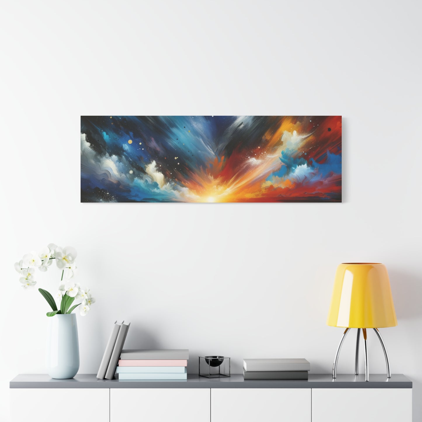 Vibrant Cosmic Sunrise - Matte Canvas, Stretched, 1.25"