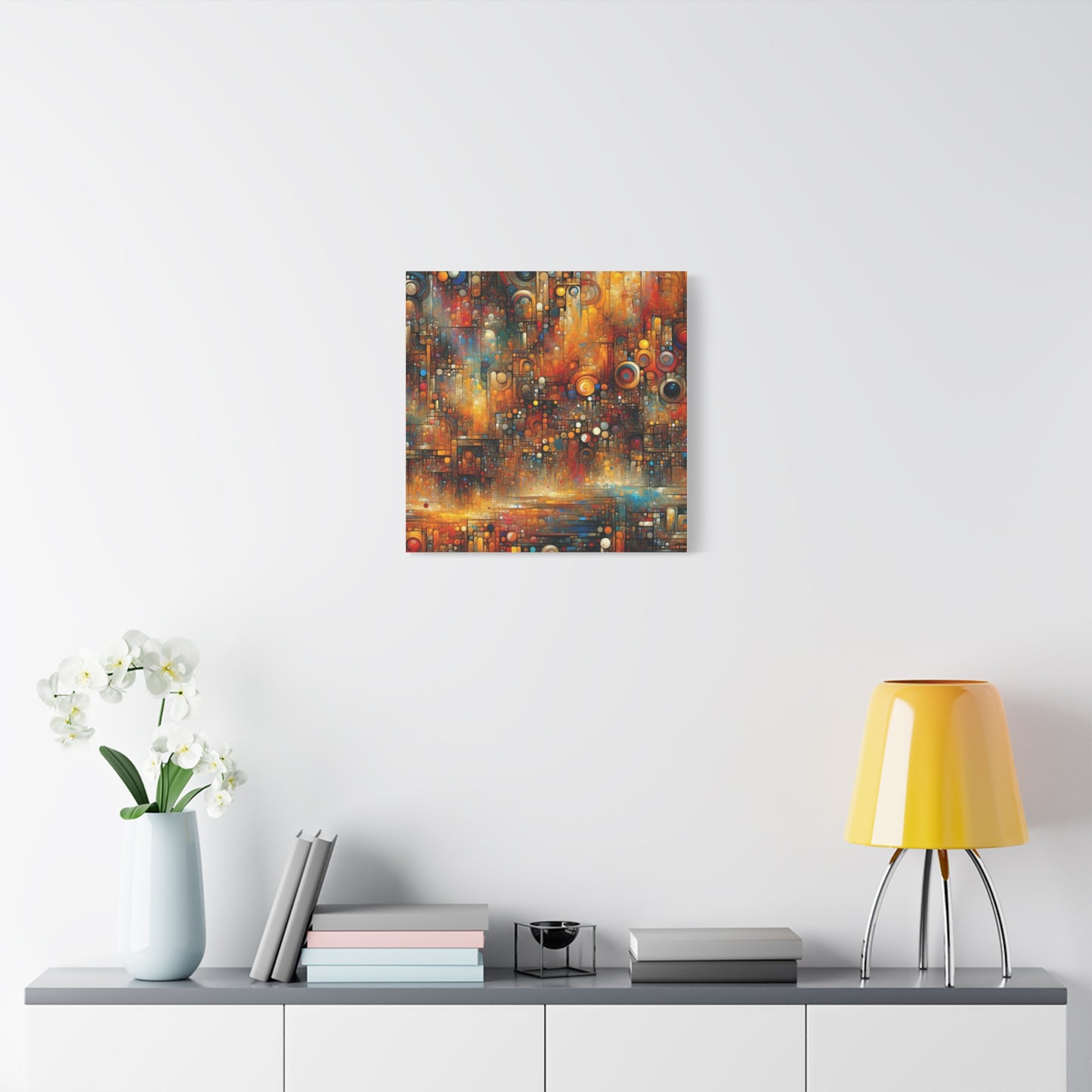 Abstract Geometric Harmony - Matte Canvas, Stretched, 1.25"