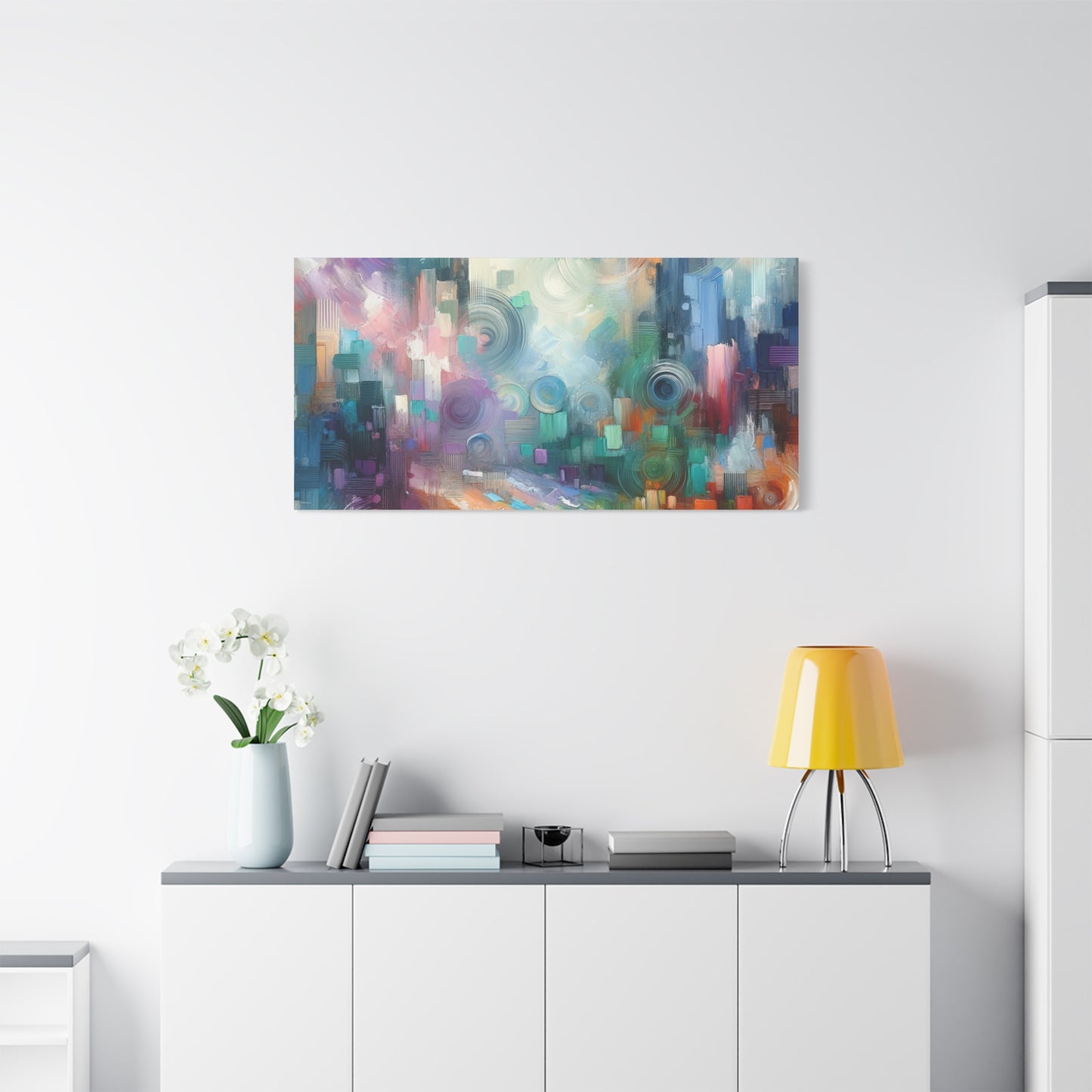 Abstract Color Symphony - Matte Canvas, Stretched, 1.25"