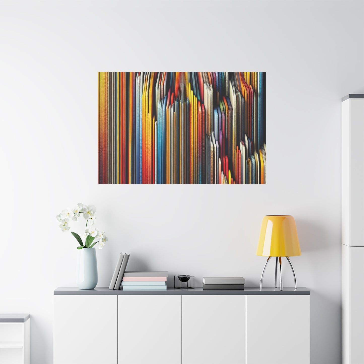 Vibrant Abstract Lines - Matte Canvas, Stretched, 1.25"