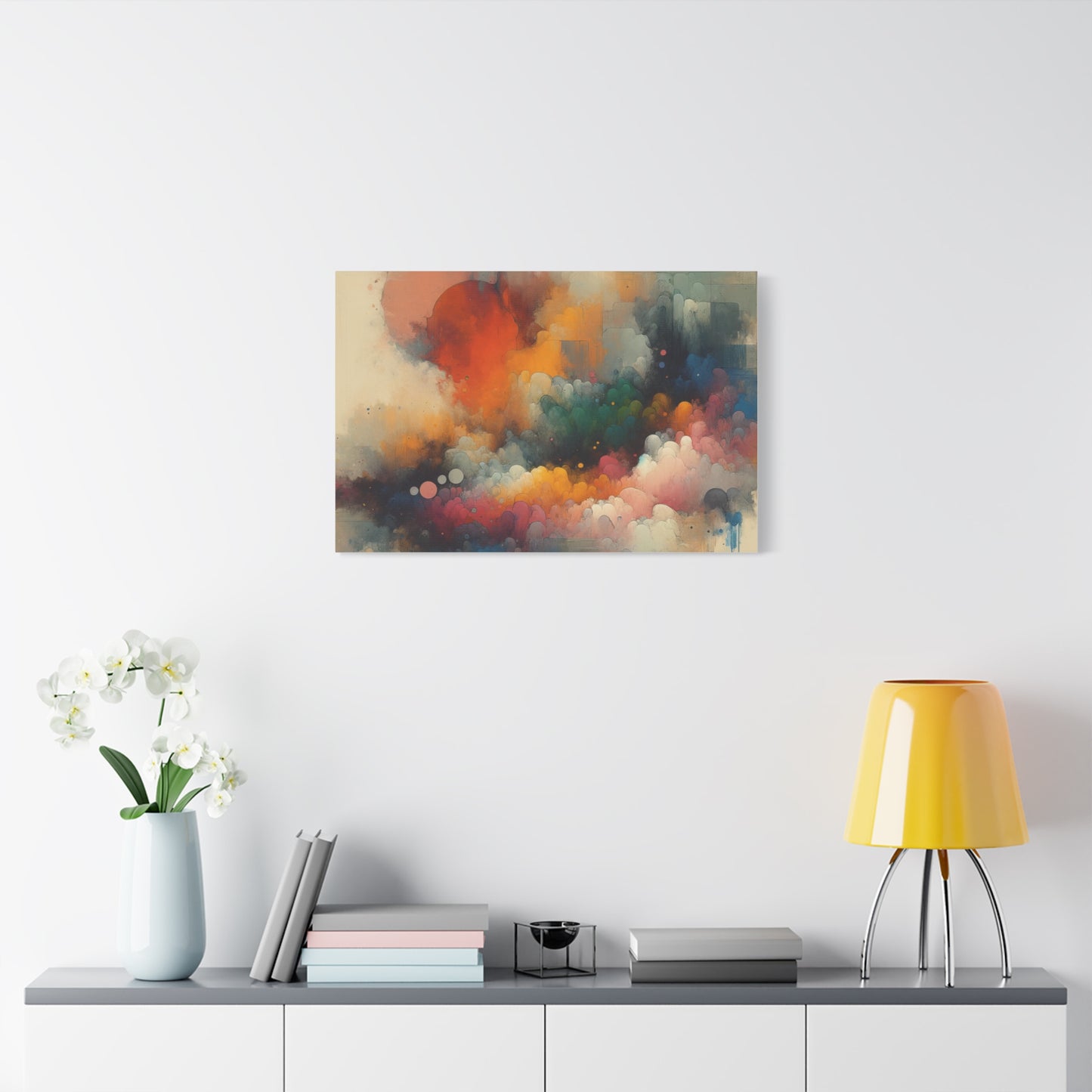 Colorful Abstract Clouds - Matte Canvas, Stretched, 1.25"