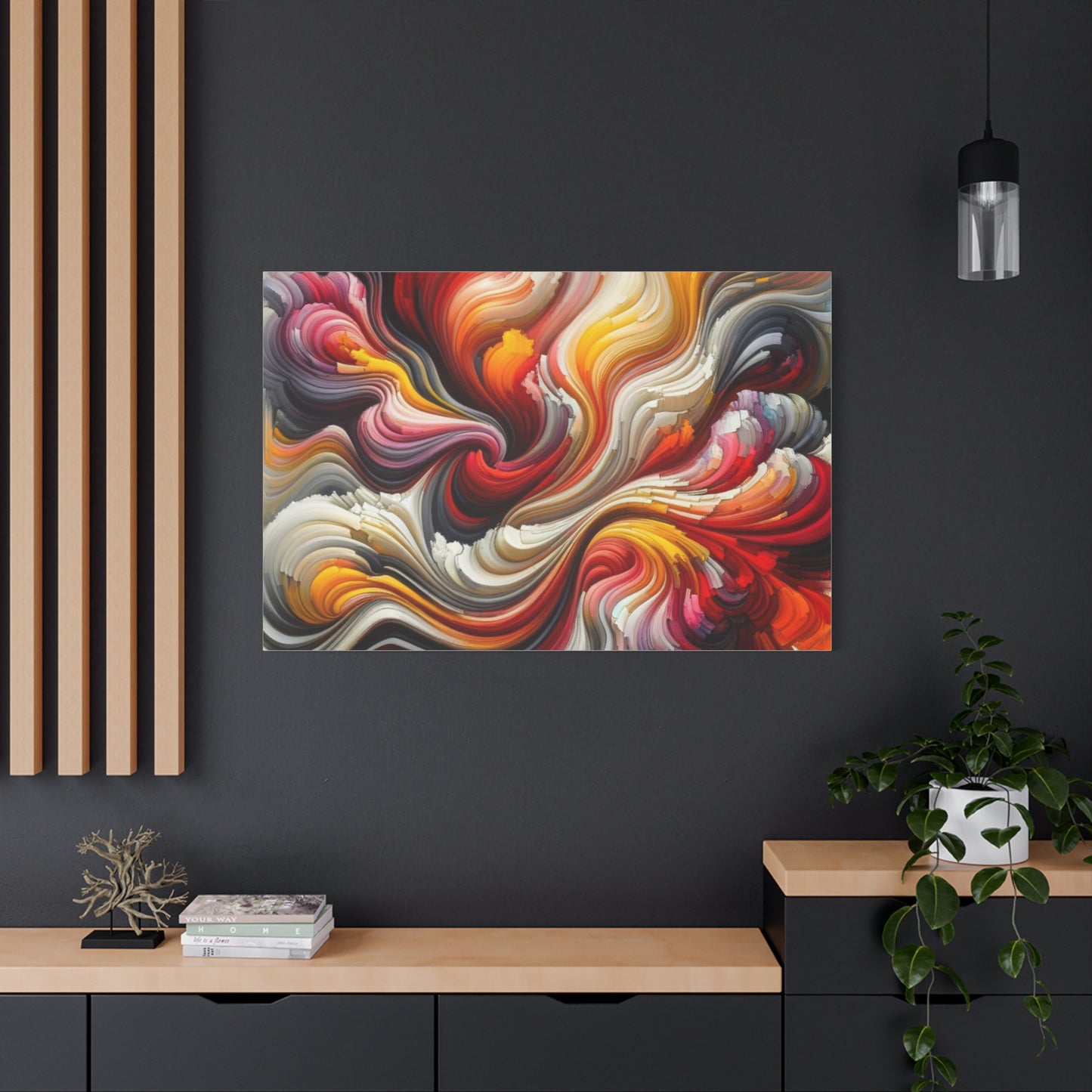 Vibrant Abstract Swirls - Matte Canvas, Stretched, 1.25"