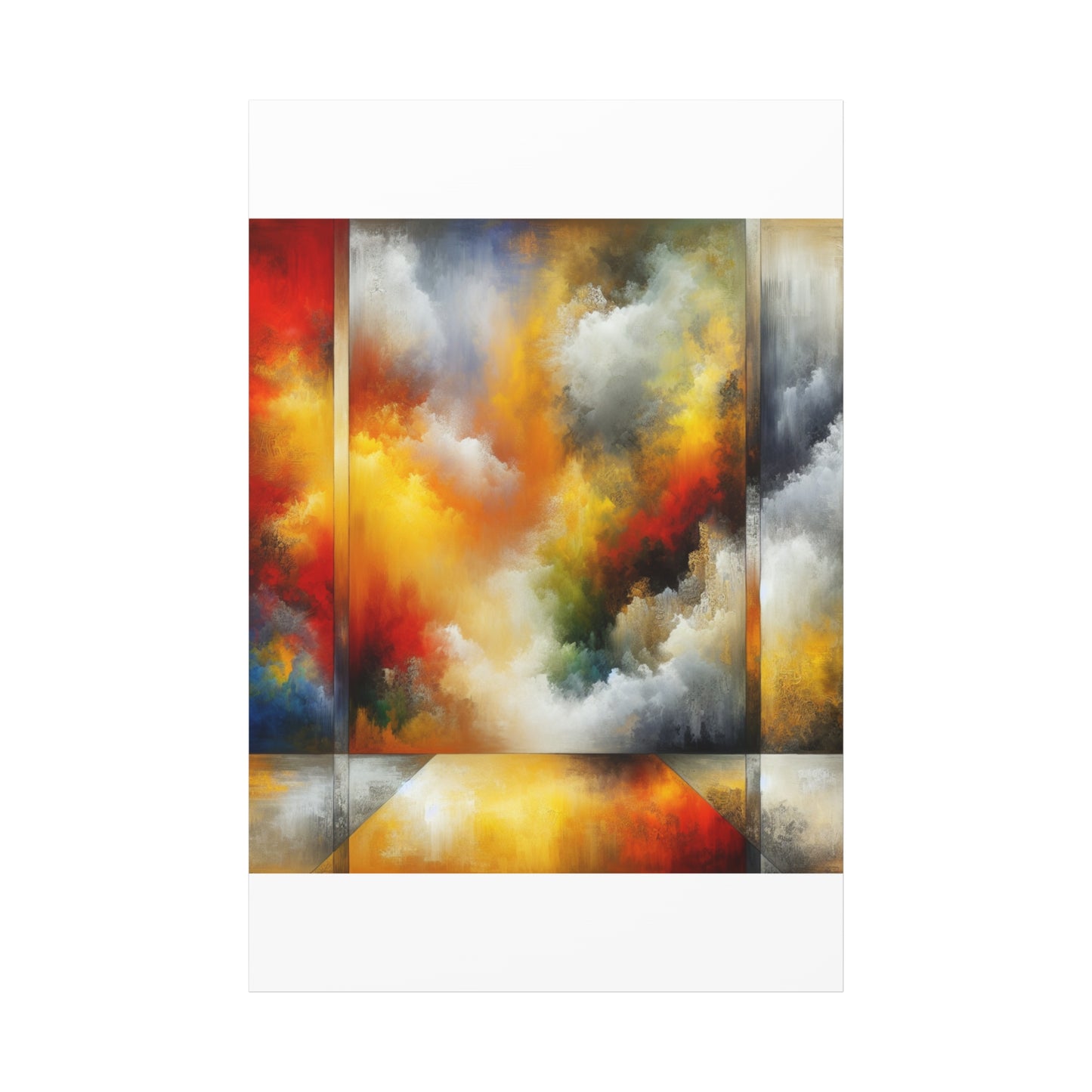 Abstract Colorful Clouds - Matte Canvas, Stretched, 1.25"