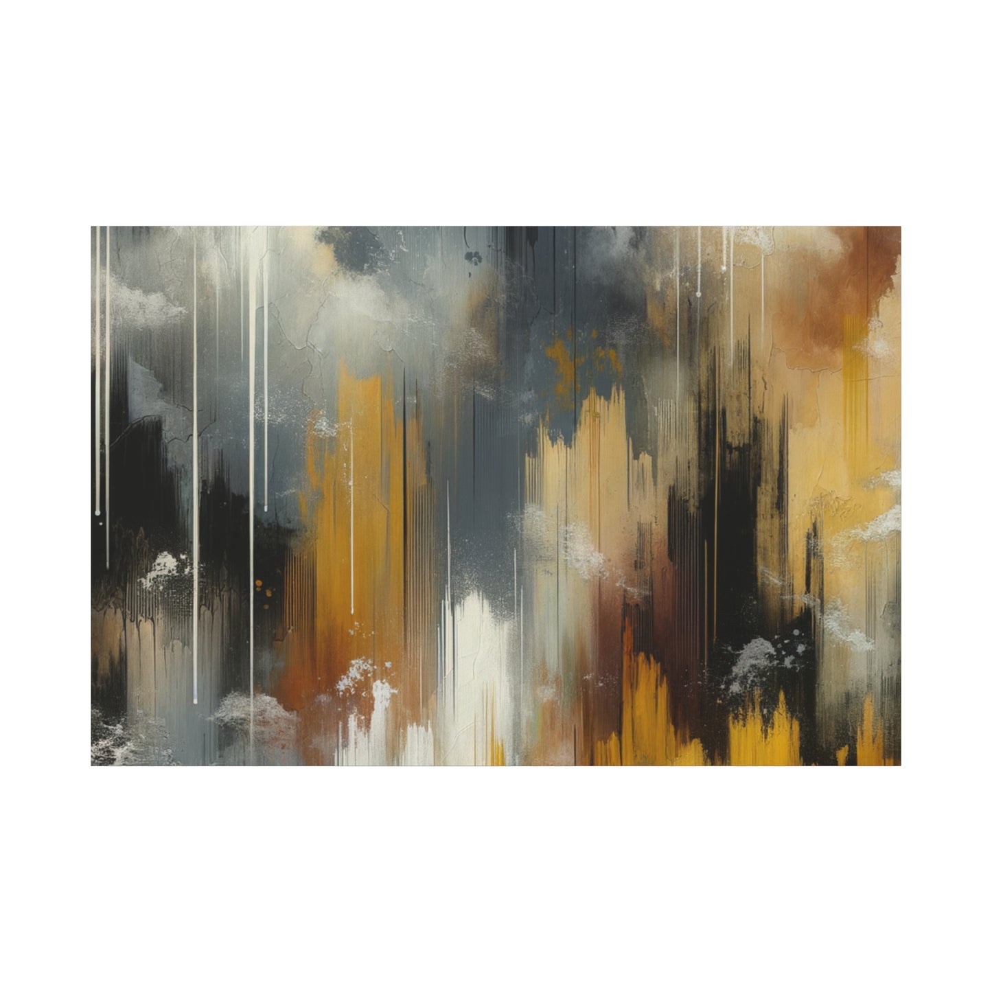 Abstract Drizzle - Matte Canvas, Stretched, 1.25"