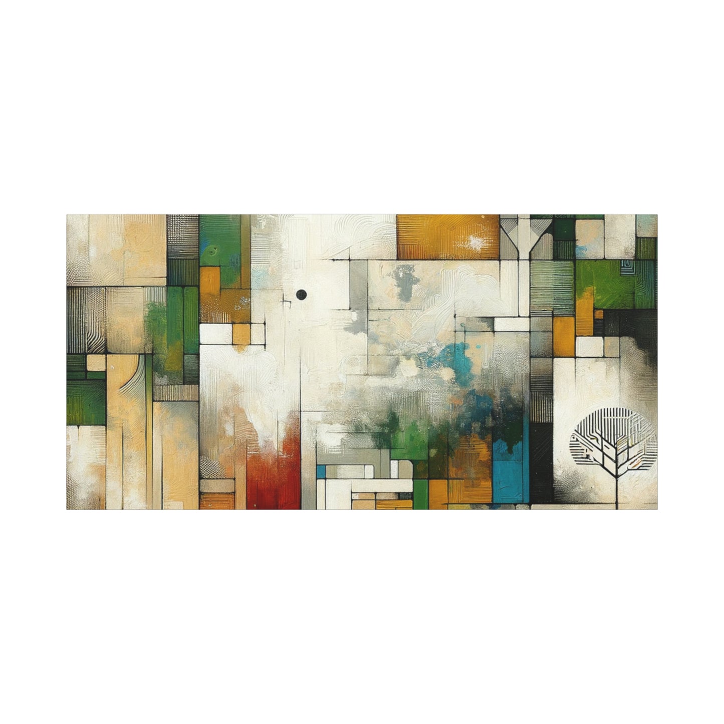 Abstract Geometric Art - Matte Canvas, Stretched, 1.25"