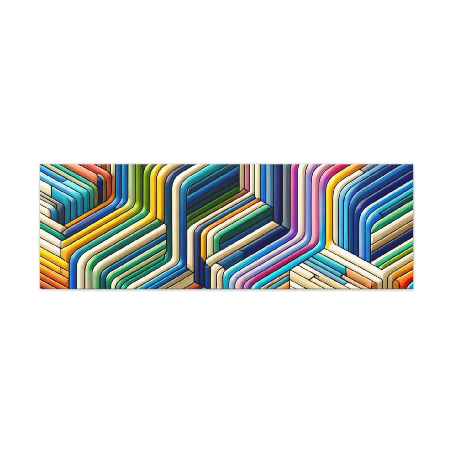 Colorful Geometric Pattern - Matte Canvas, Stretched, 1.25"