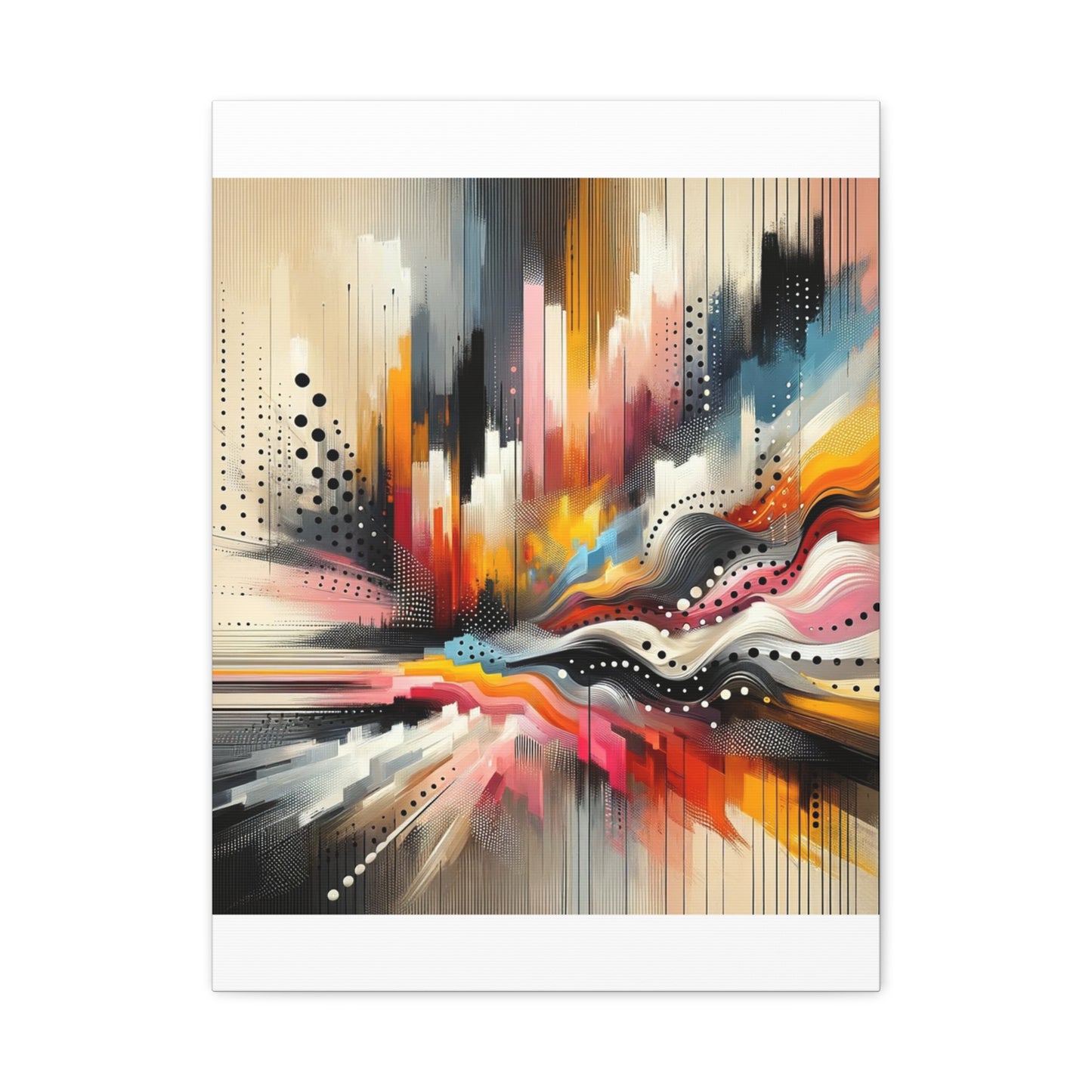 Abstract Color Symphony - Matte Canvas, Stretched, 1.25"