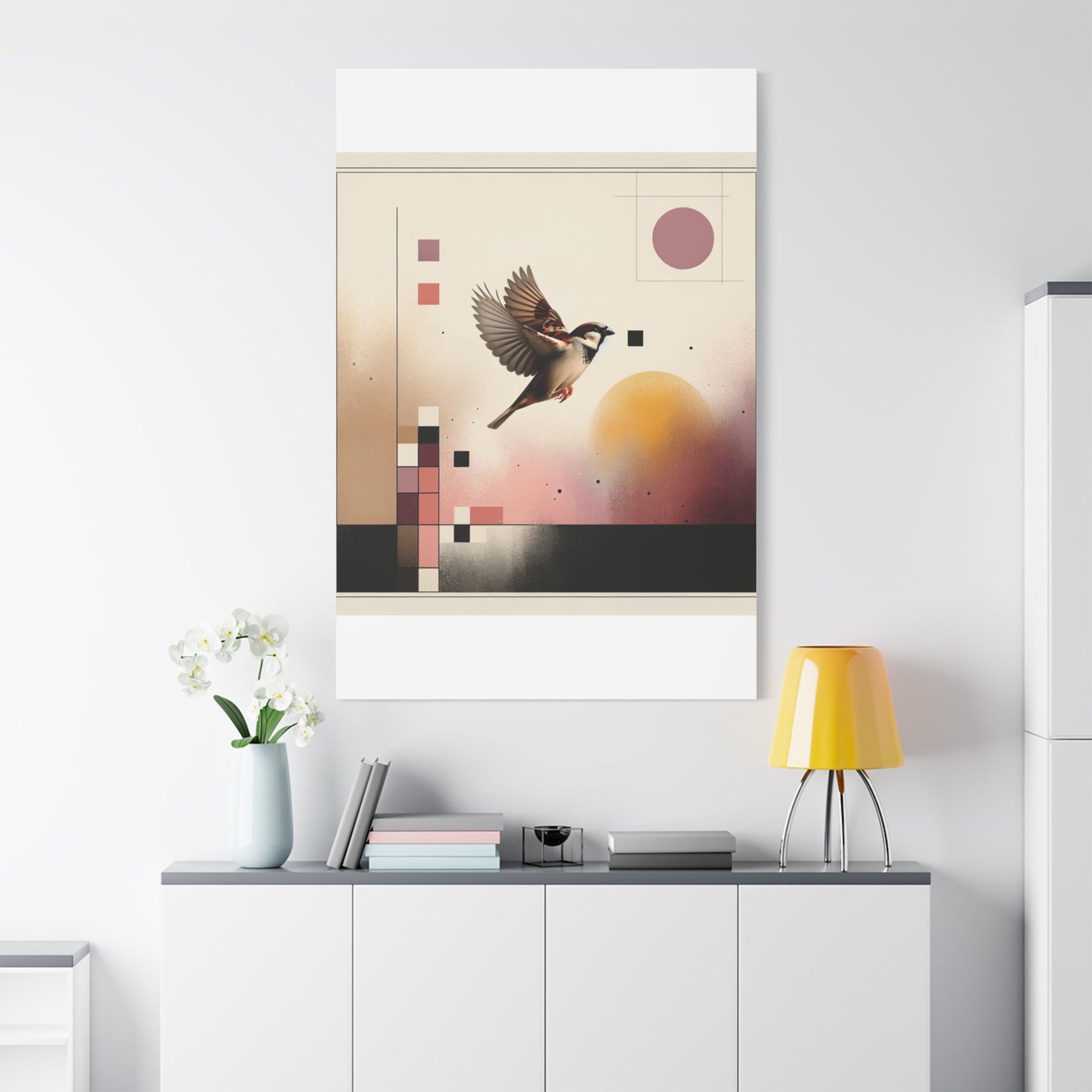 Sparrow Flight - Matte Canvas, Stretched, 1.25"