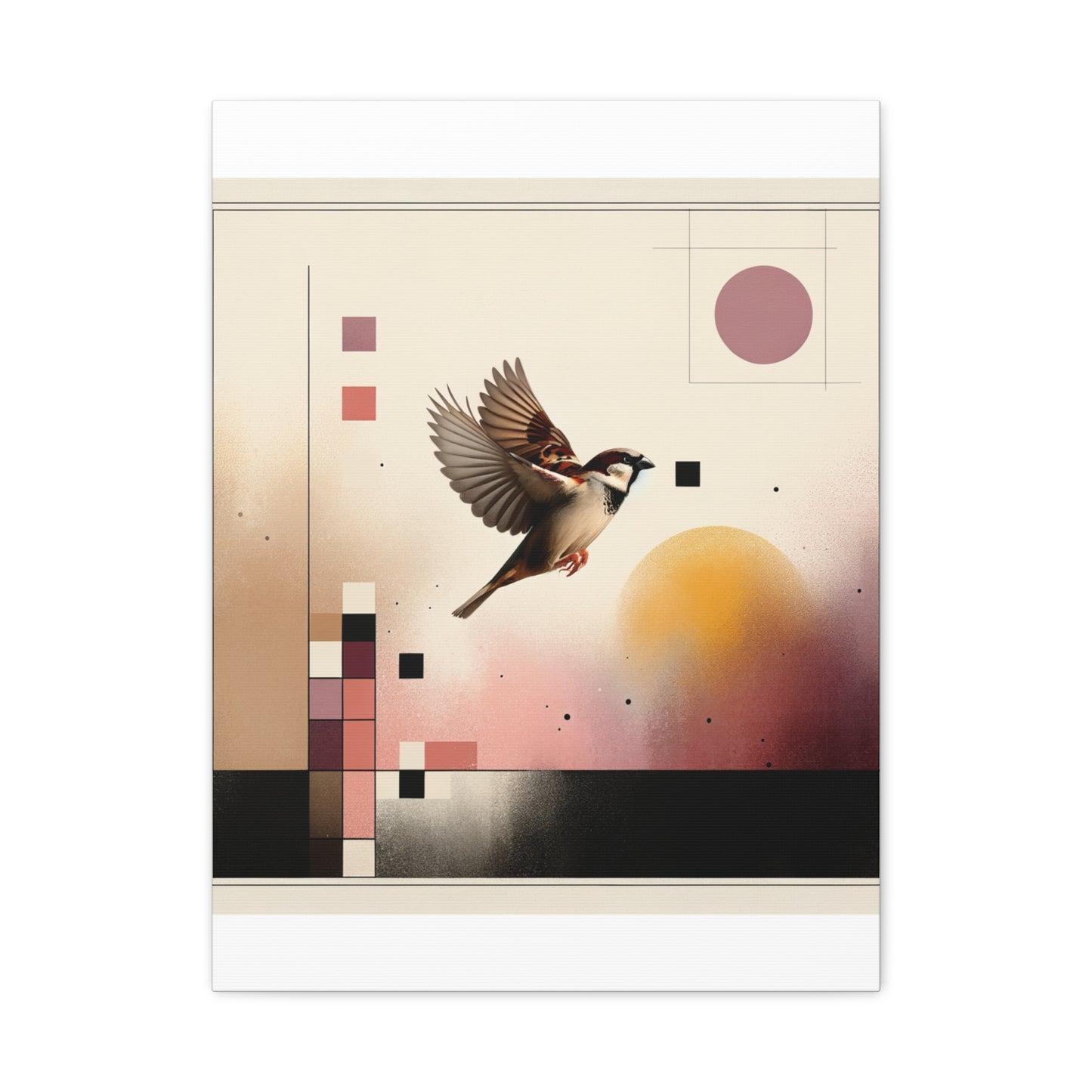 Sparrow Flight - Matte Canvas, Stretched, 1.25"