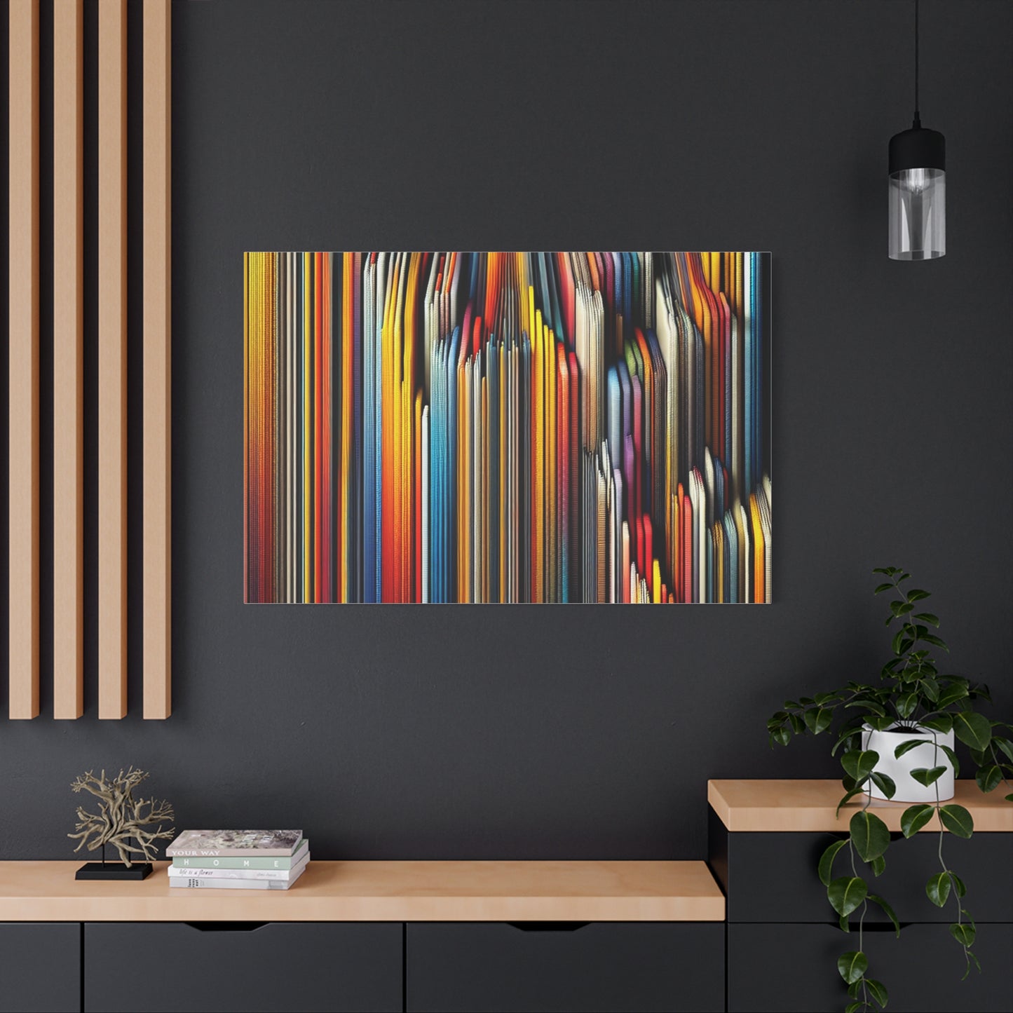 Vibrant Abstract Lines - Matte Canvas, Stretched, 1.25"