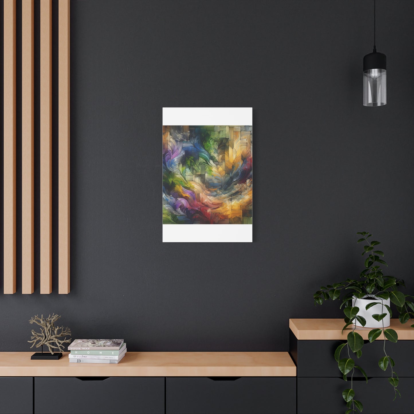 Colorful Abstract Swirls - Matte Canvas, Stretched, 1.25"