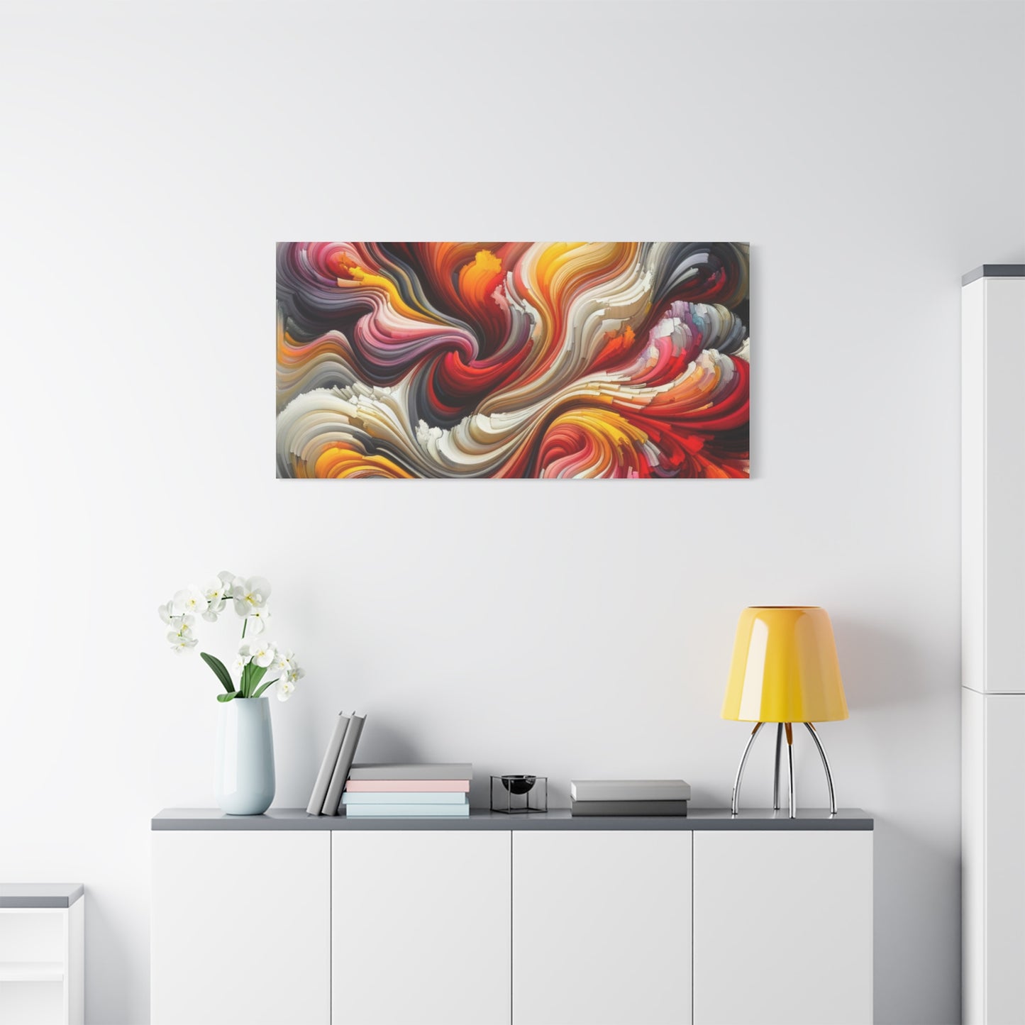 Vibrant Abstract Swirls - Matte Canvas, Stretched, 1.25"