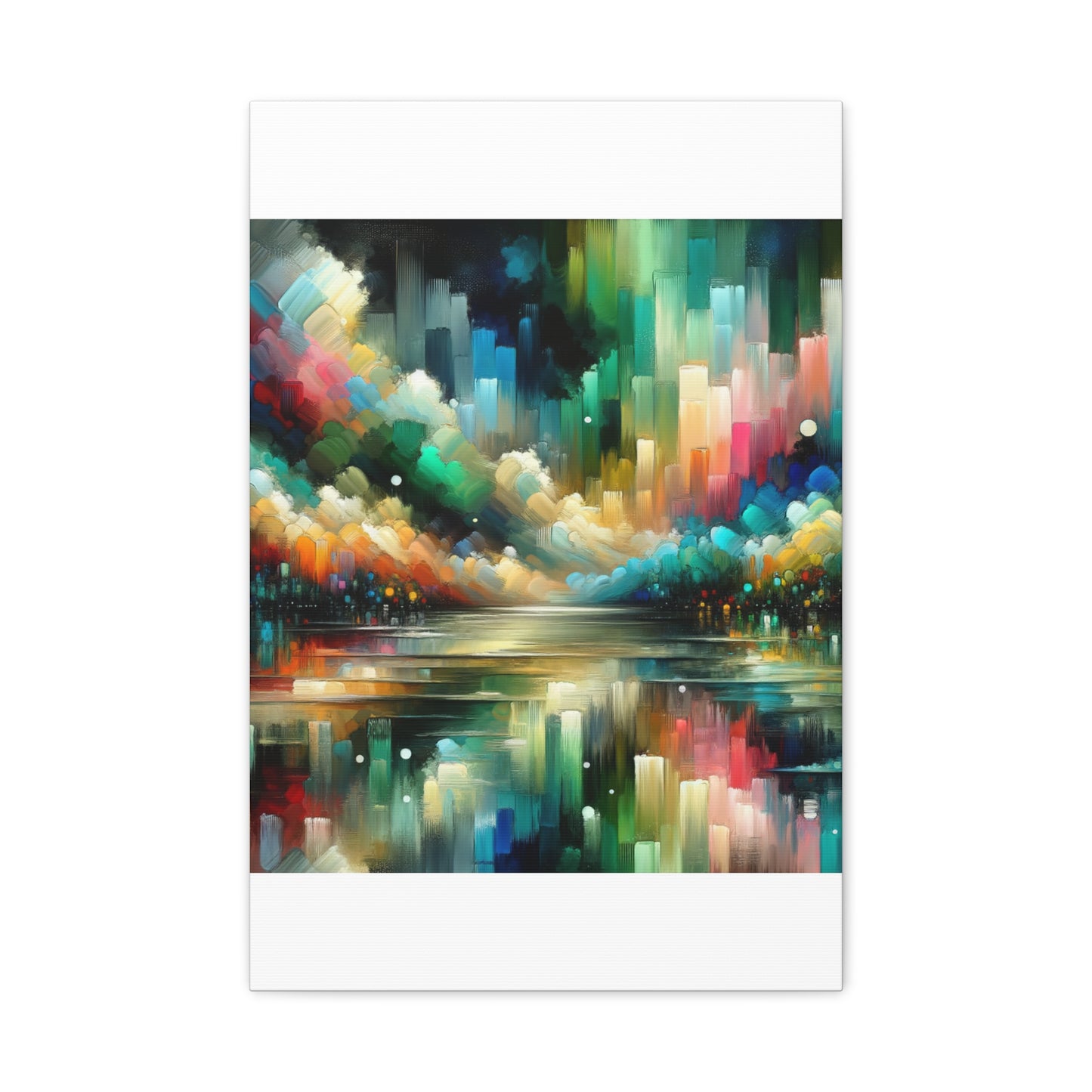 Colorful Abstract Skyline - Matte Canvas, Stretched, 1.25"