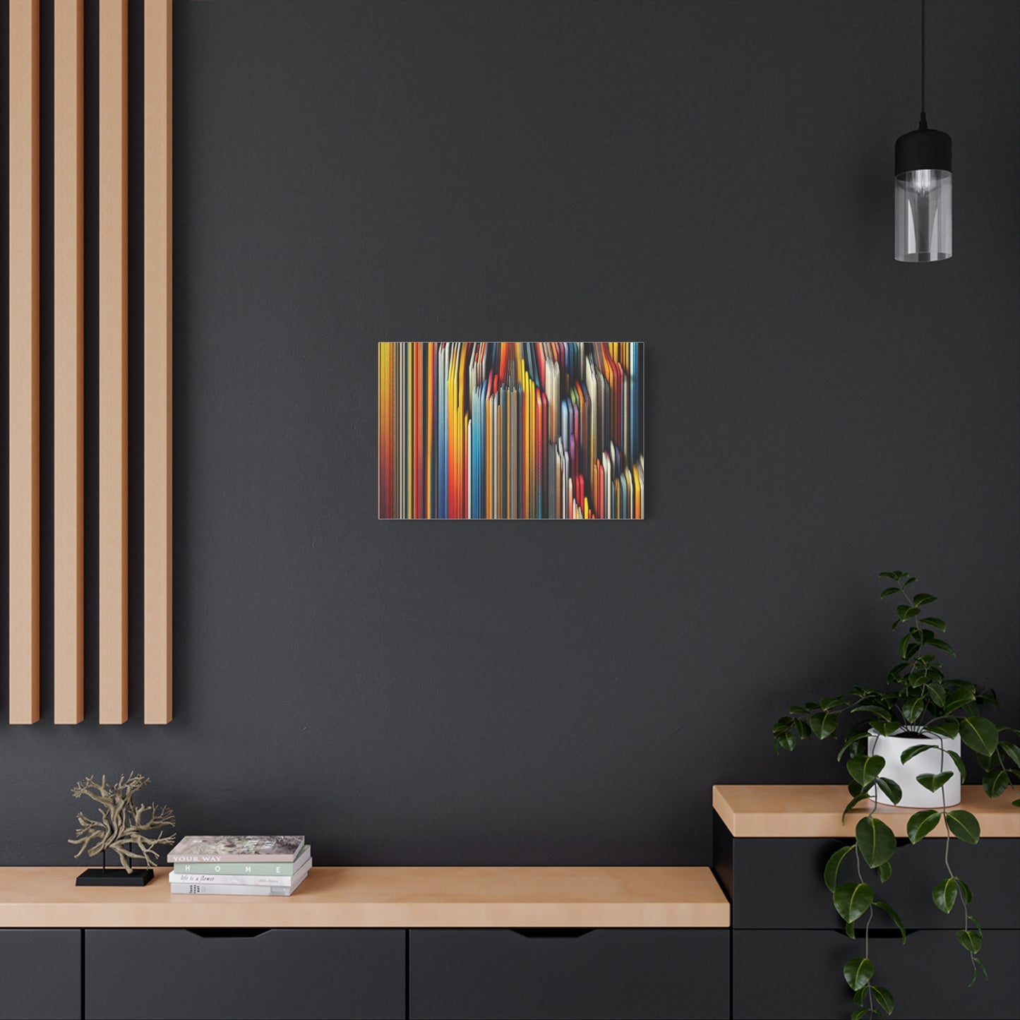 Vibrant Abstract Lines - Matte Canvas, Stretched, 1.25"