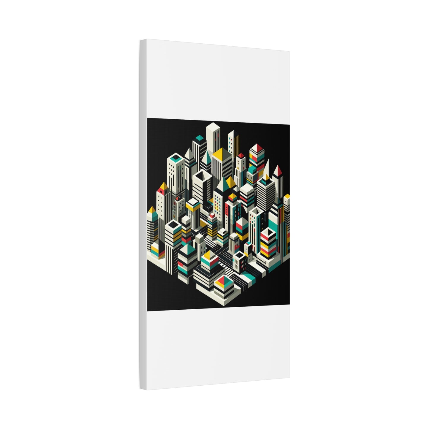 Cityscape Abstraction - Matte Canvas, Stretched, 1.25"