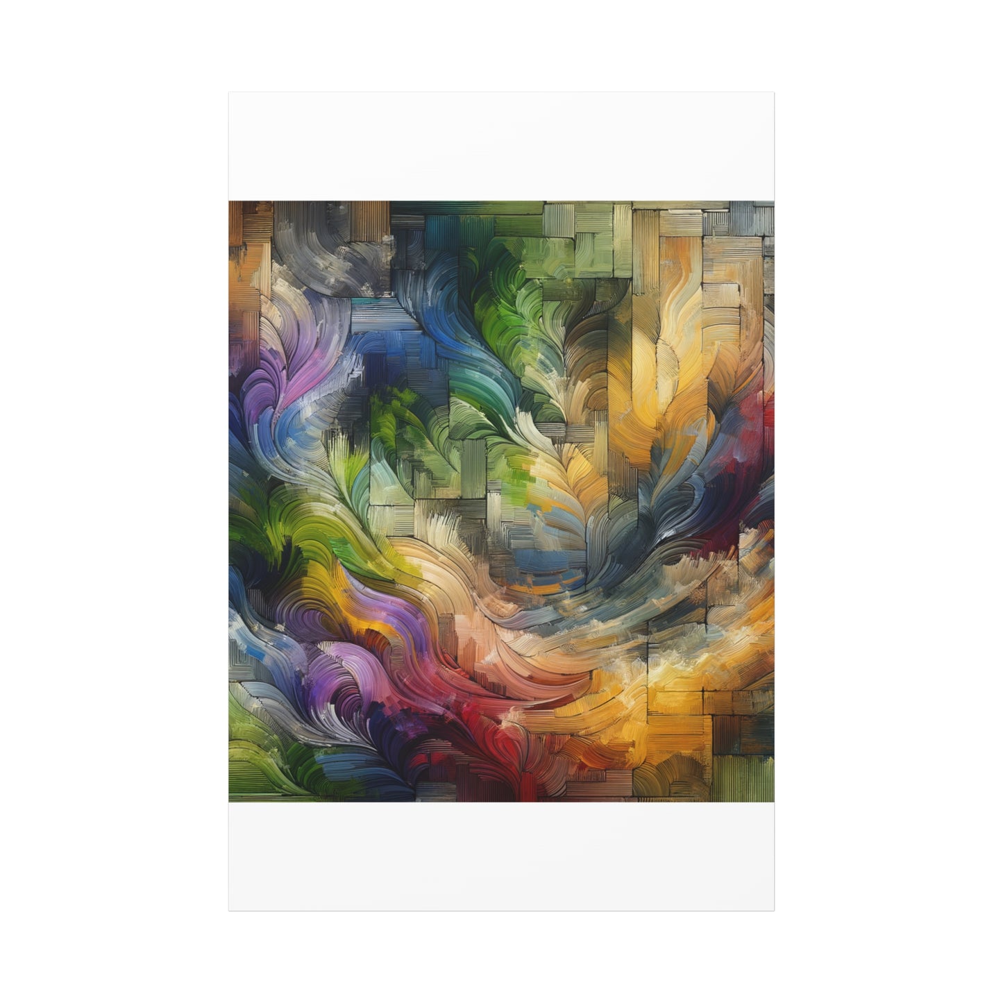 Colorful Abstract Swirls - Matte Canvas, Stretched, 1.25"