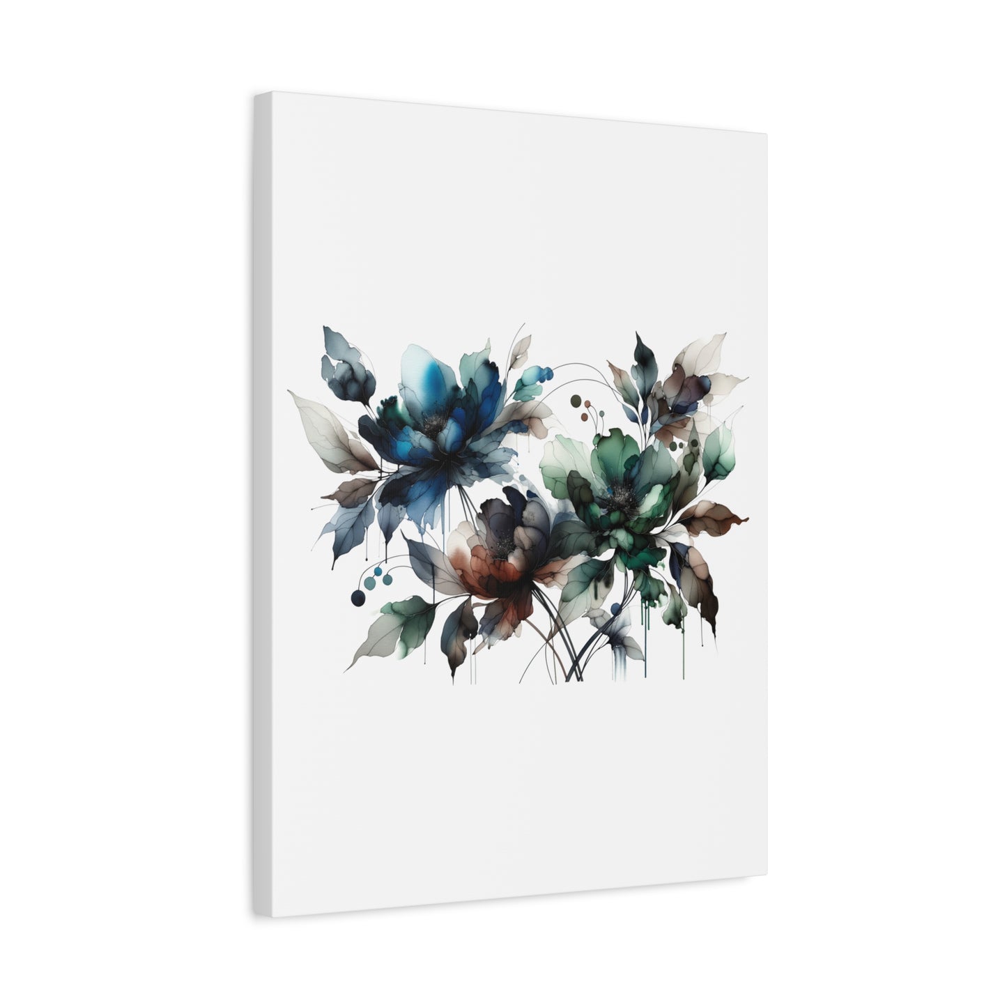 Abstract Floral Artwork - Matte Canvas, Stretched, 1.25"