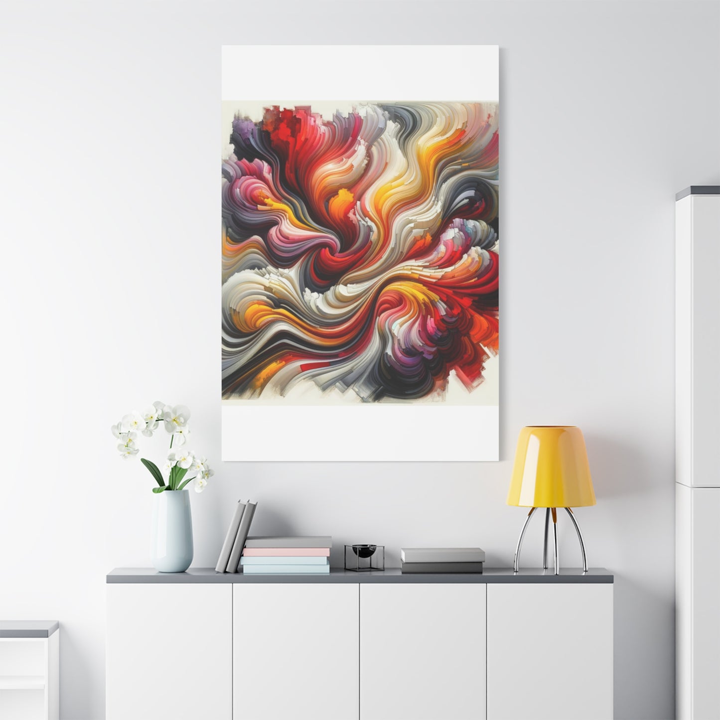 Vibrant Abstract Swirls - Matte Canvas, Stretched, 1.25"