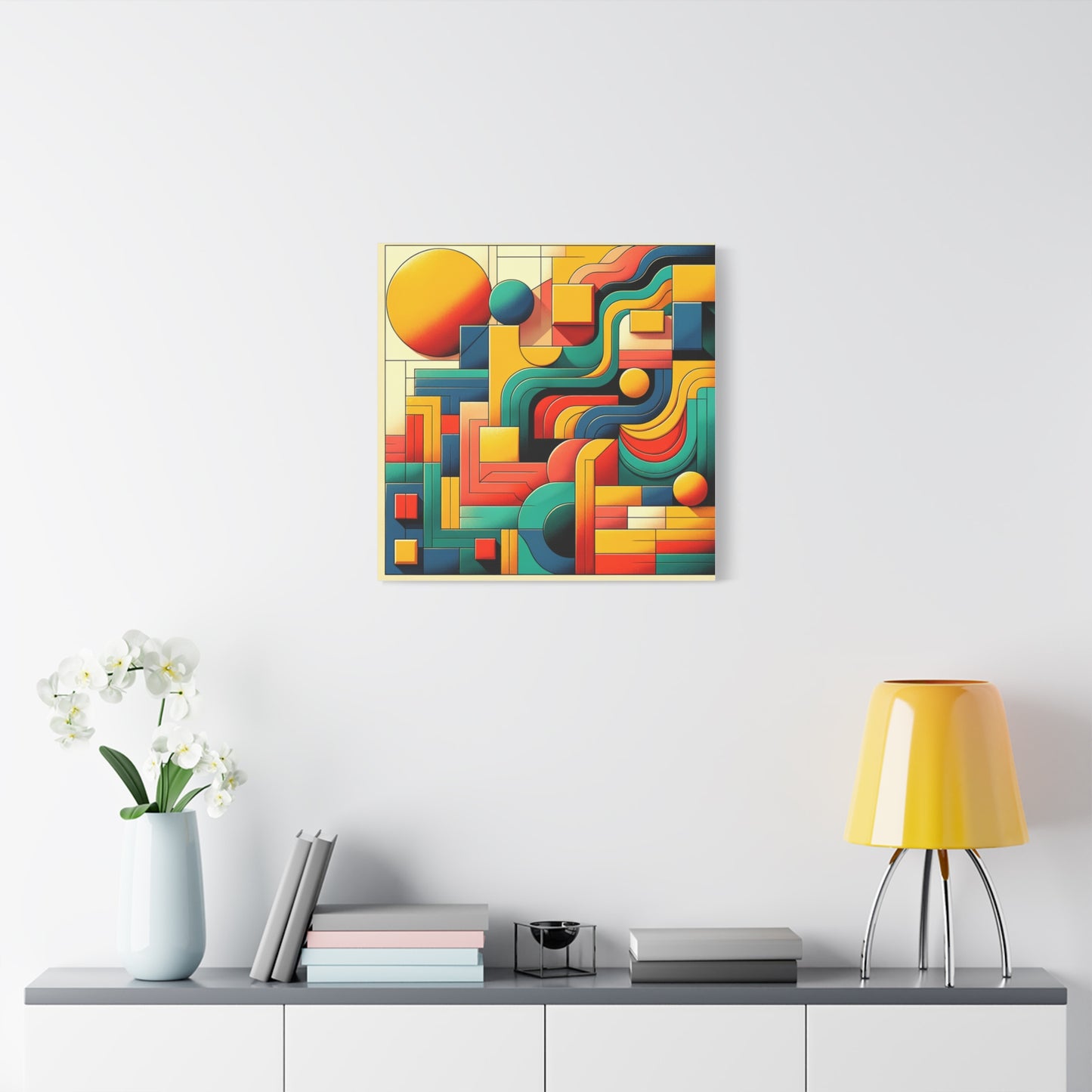 Abstract Geometric Design - Matte Canvas, Stretched, 1.25"