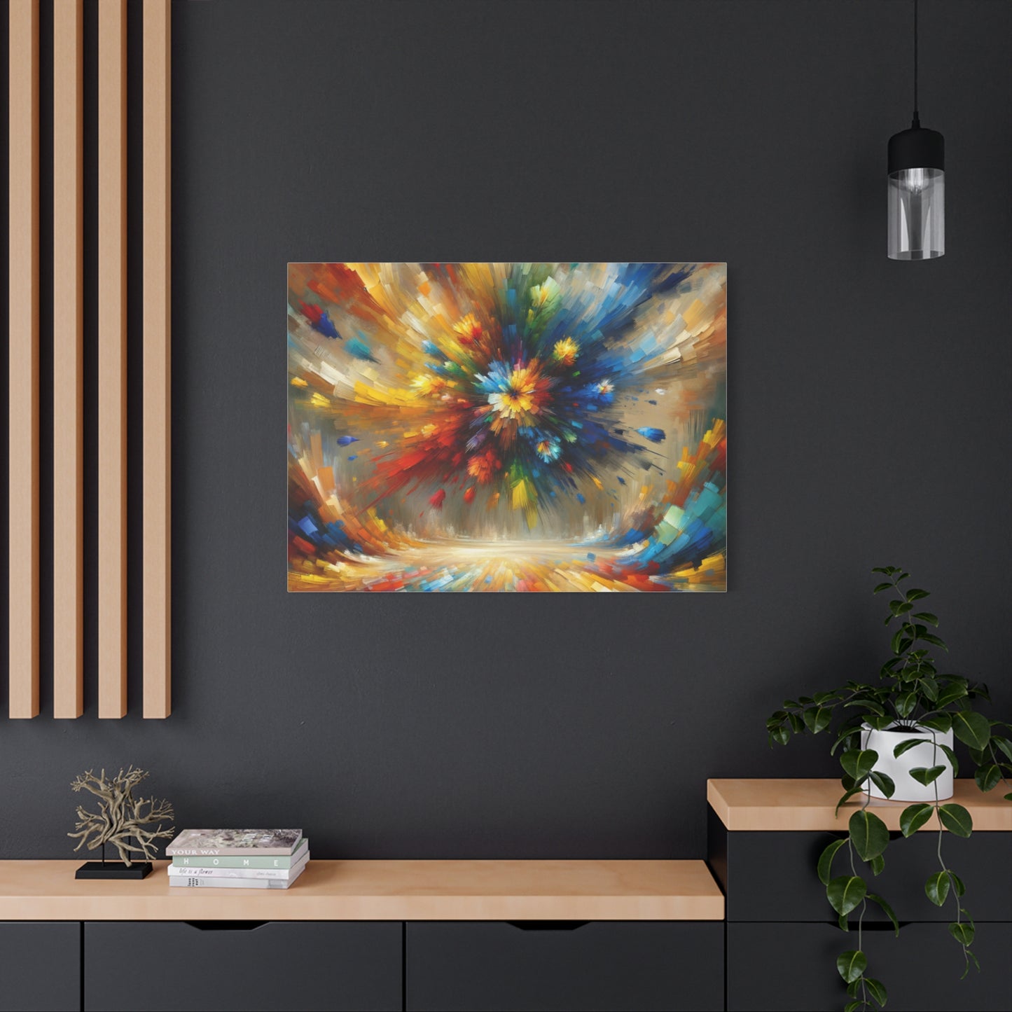 Abstract Burst of Colors - Matte Canvas, Stretched, 1.25"