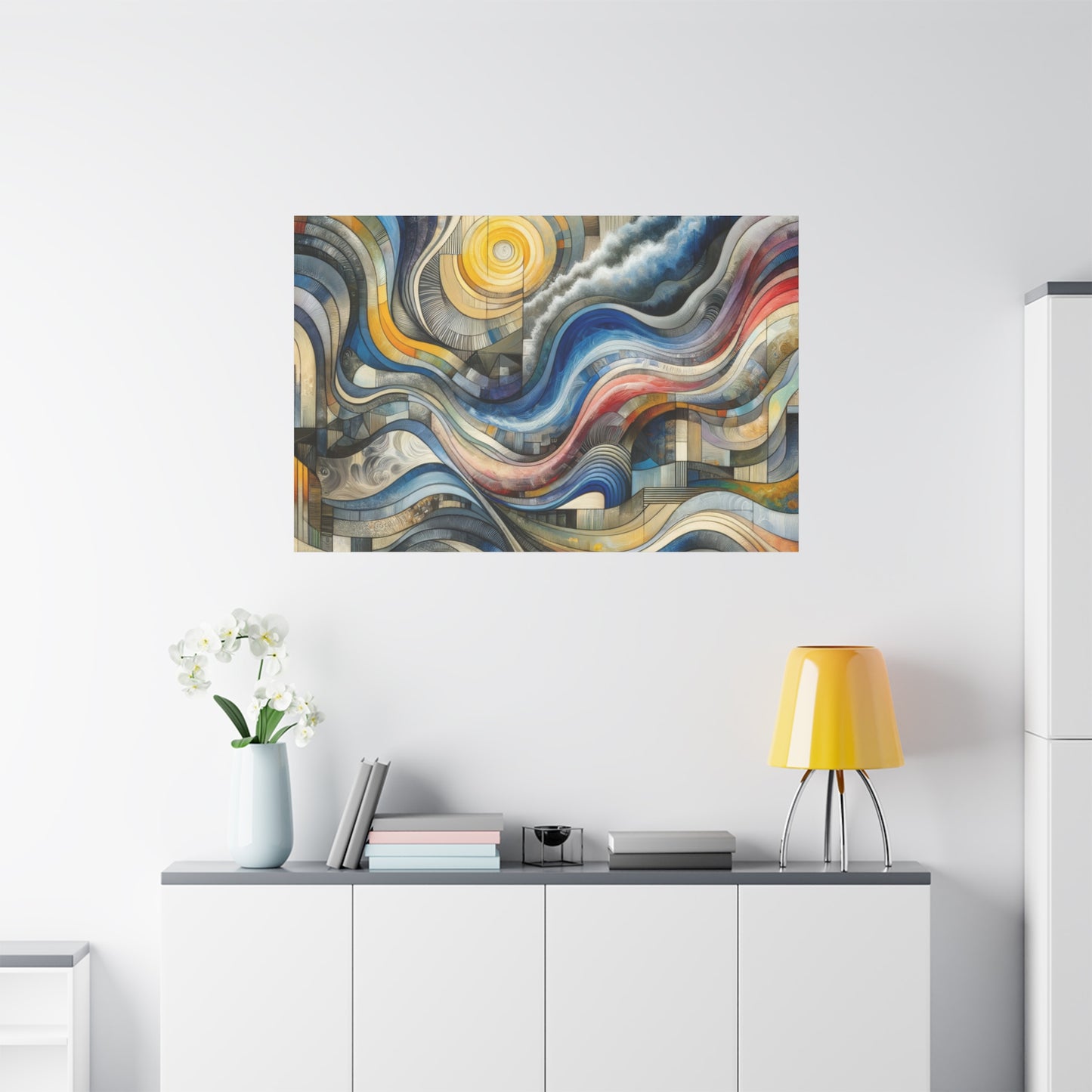 Abstract Waves - Matte Canvas, Stretched, 1.25"