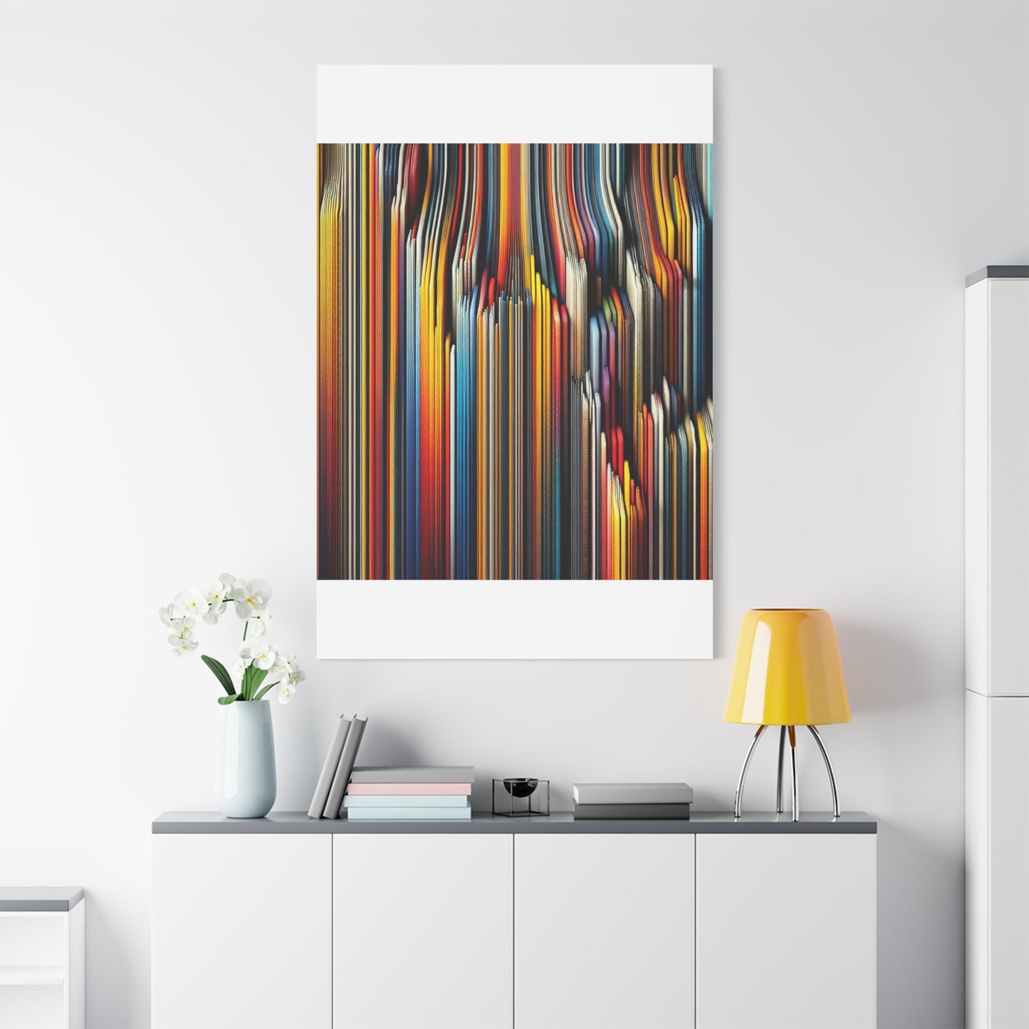 Vibrant Abstract Lines - Matte Canvas, Stretched, 1.25"