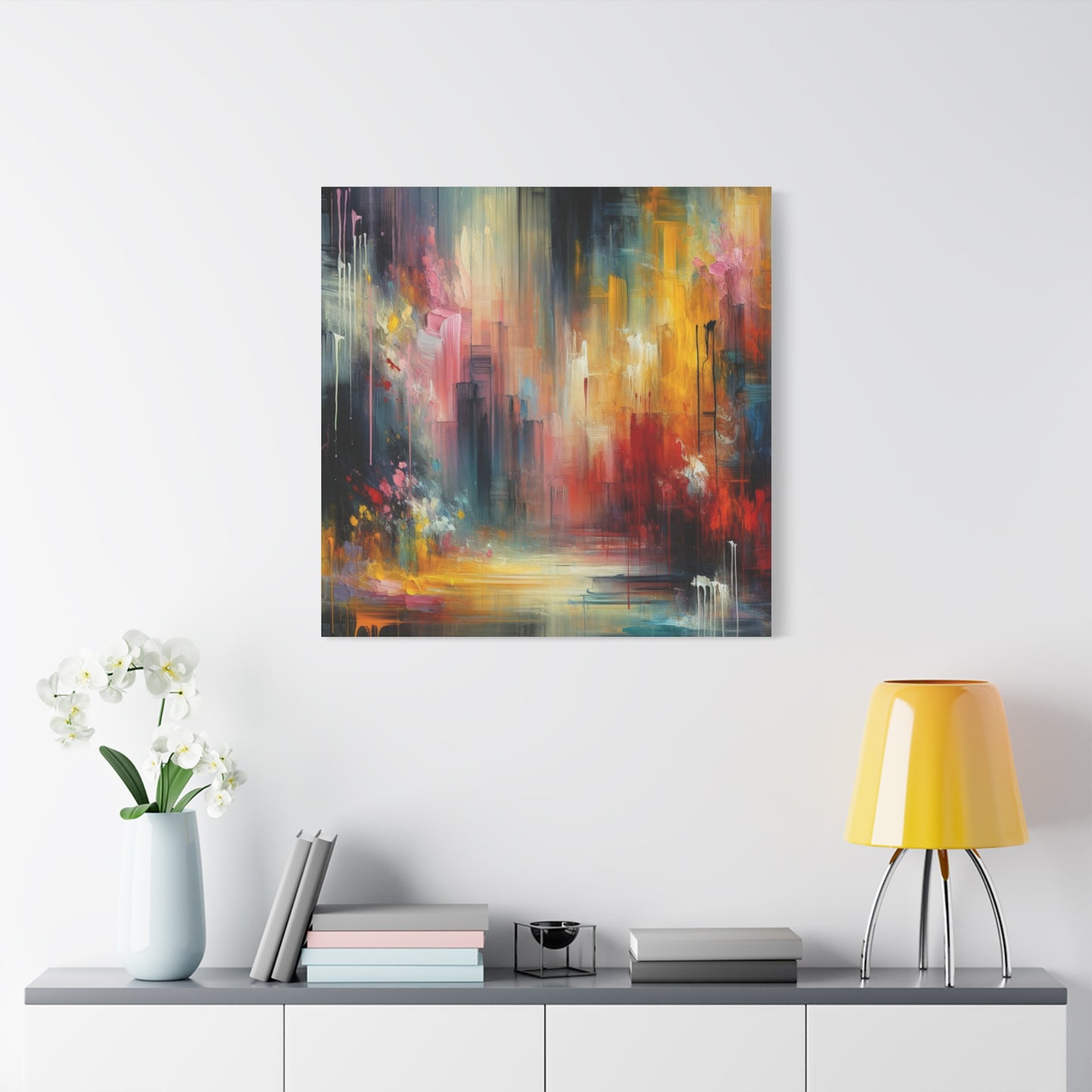 Abstract Brushstrokes - Matte Canvas, Stretched, 1.25"